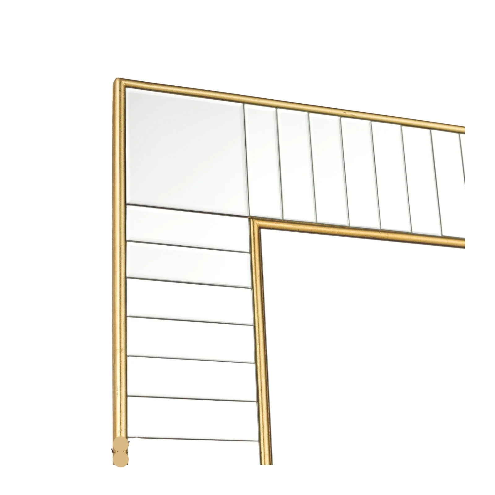 Clemence Mirror Gold Leaf -Square - Image 6