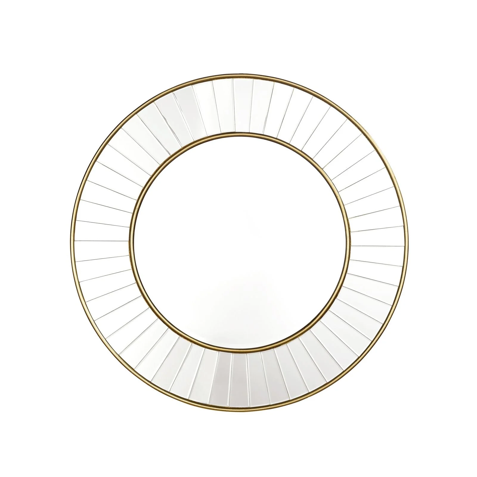 Clemence Round Mirror Gold Leaf - Small and Medium - Image 2