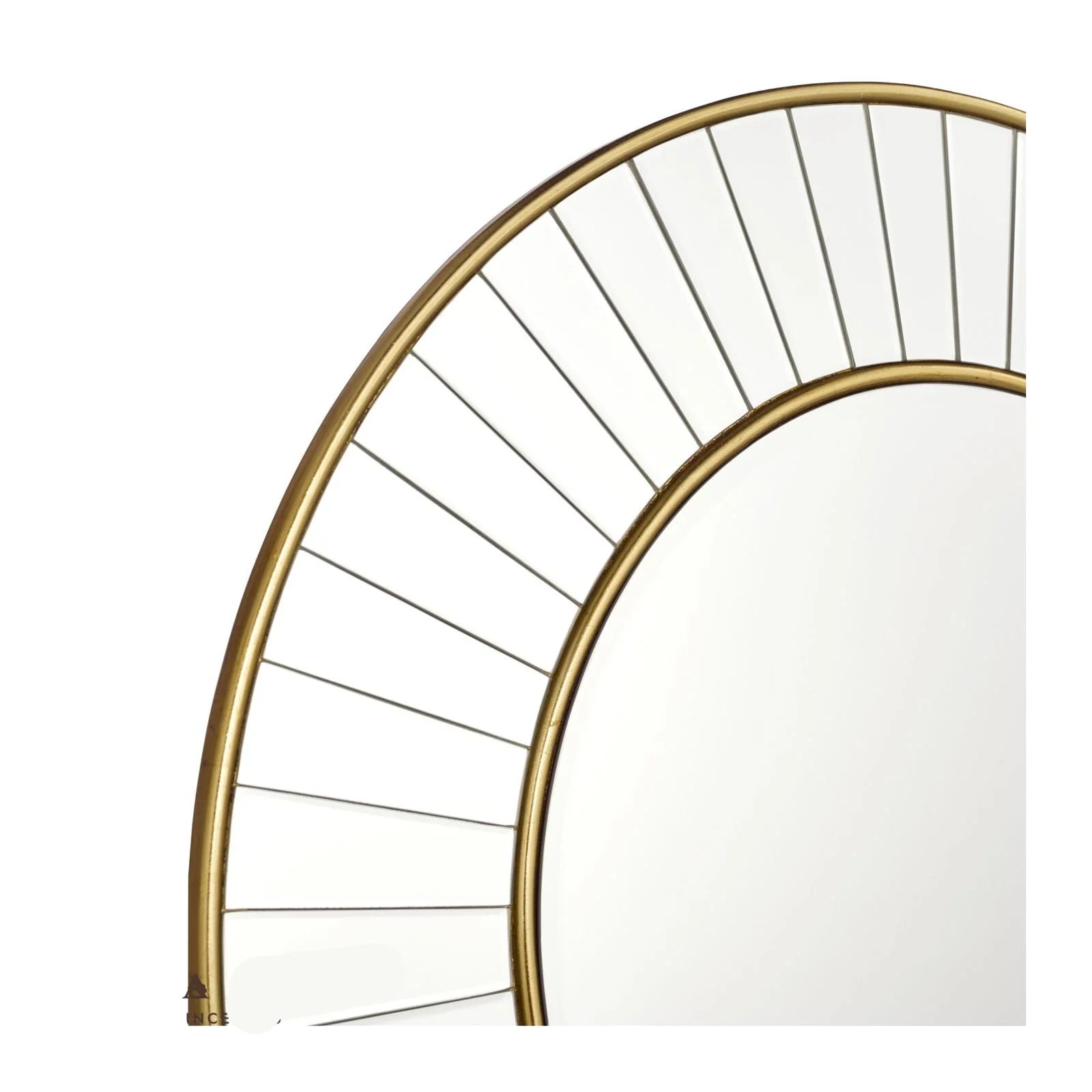 Clemence Round Mirror Gold Leaf - Small and Medium - Image 4