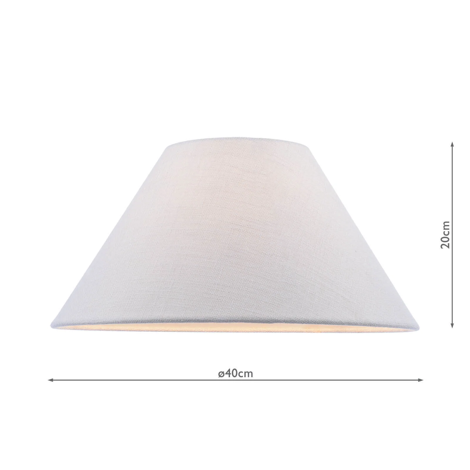 Cleo Natural Linen Coolie Shade 44cm - Image 2