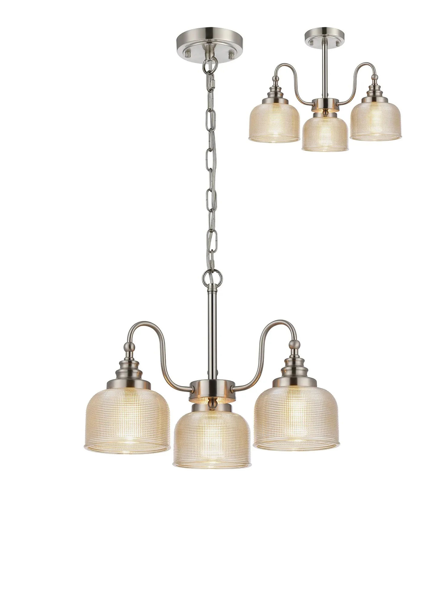 Cleron 3/5/8Lt Semi-Flush Pendant - Various Colours - Image 13
