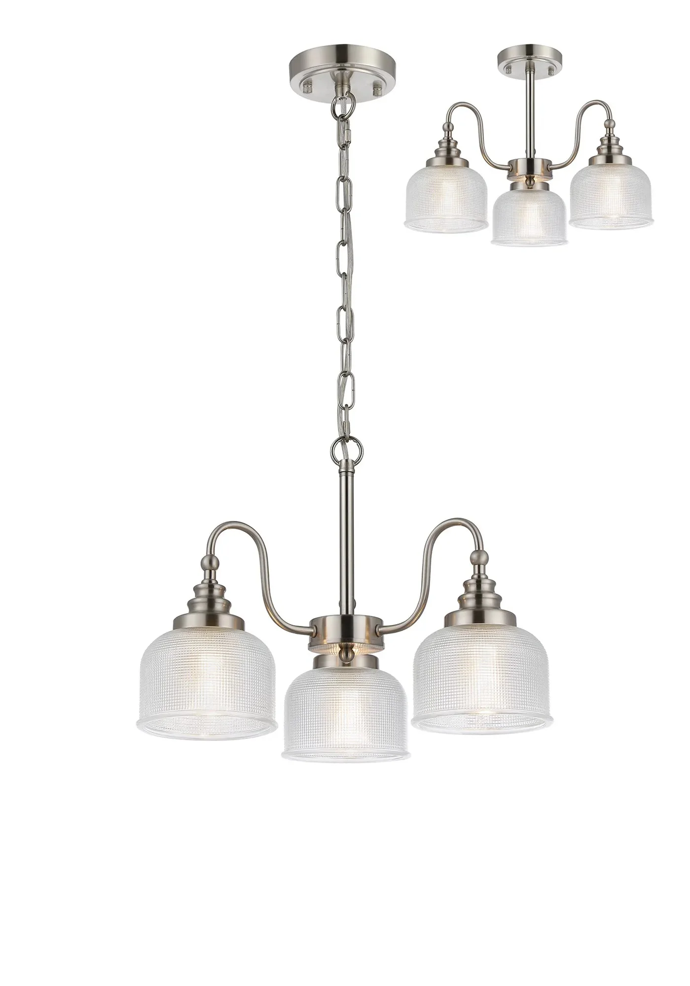 Cleron 3/5/8Lt Semi-Flush Pendant - Various Colours - Image 14