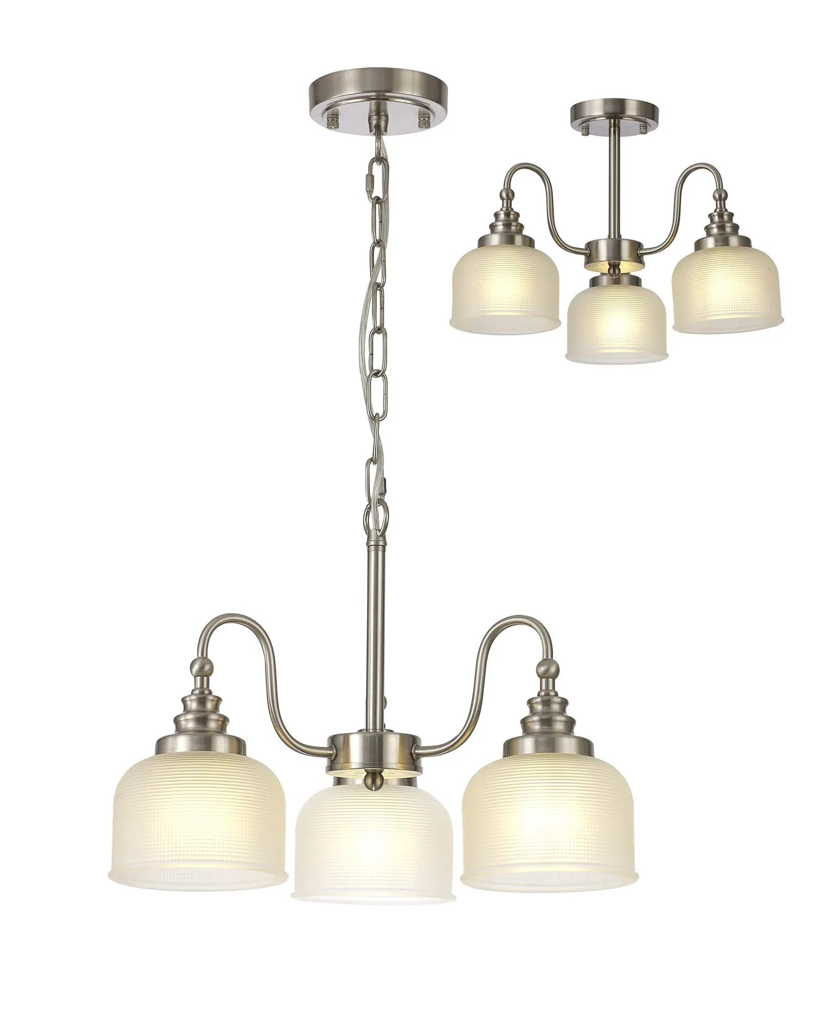 Cleron 3/5/8Lt Semi-Flush Pendant - Various Colours - Image 15