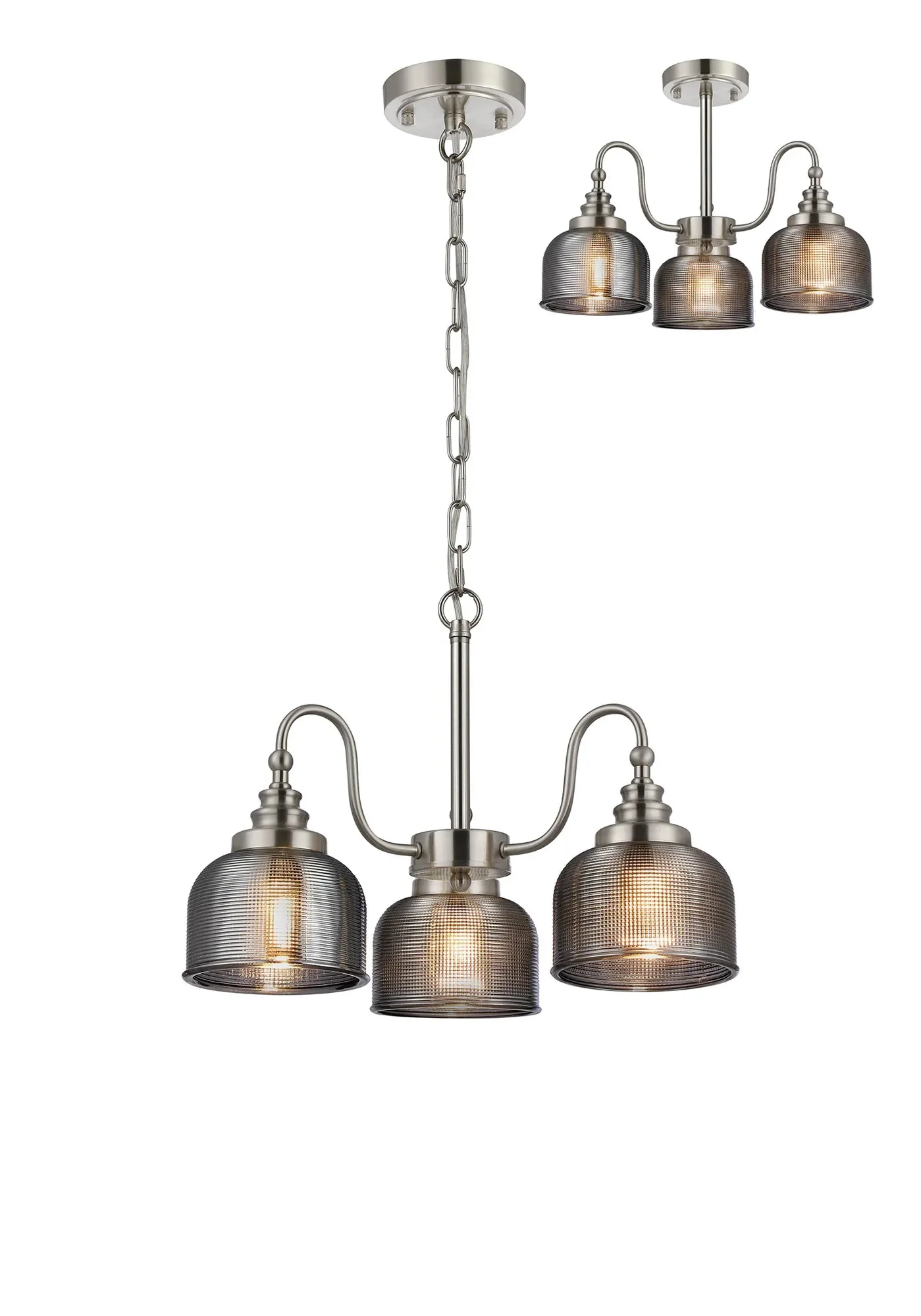 Cleron 3/5/8Lt Semi-Flush Pendant - Various Colours - Image 16