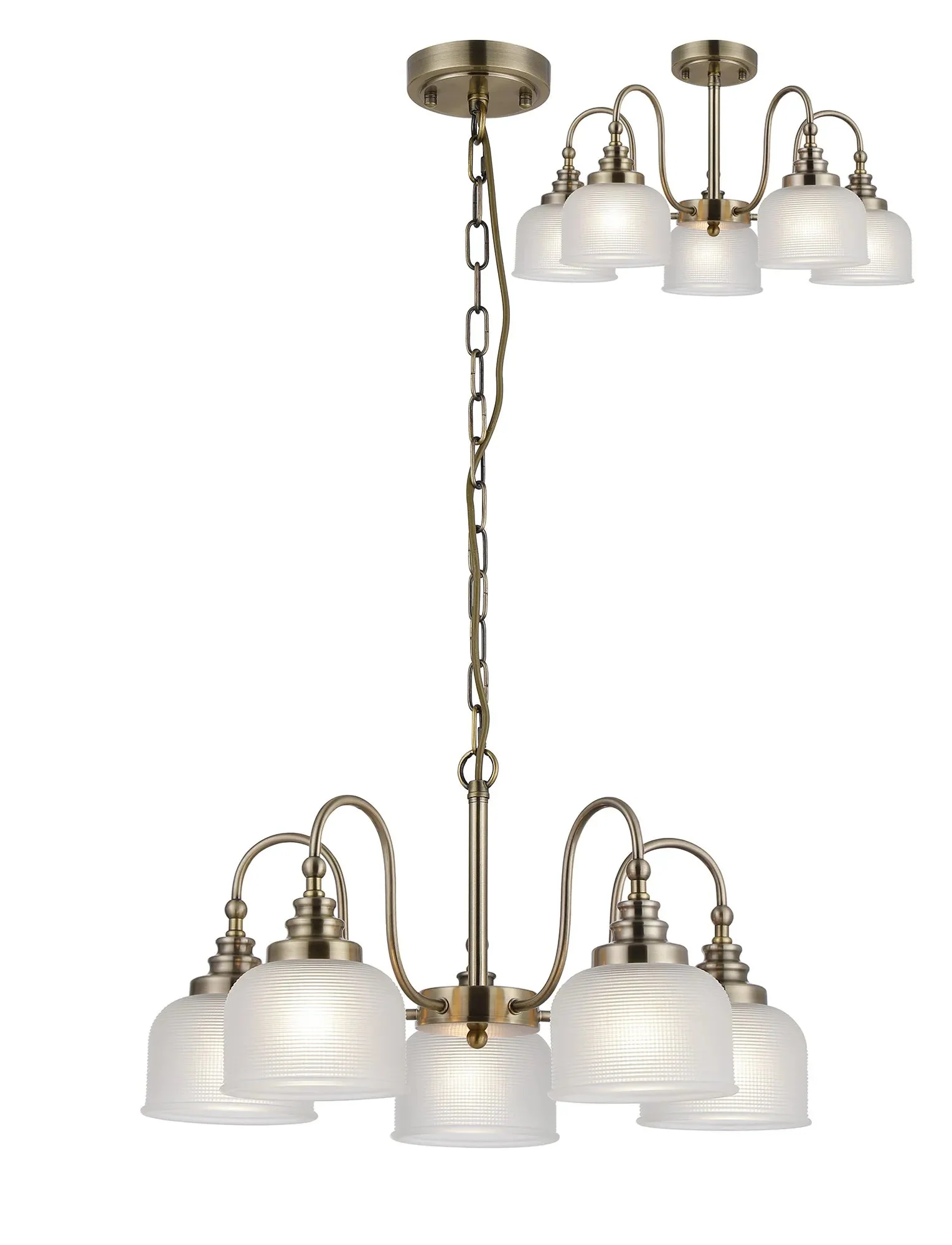 Cleron 3/5/8Lt Semi-Flush Pendant - Various Colours - Image 18