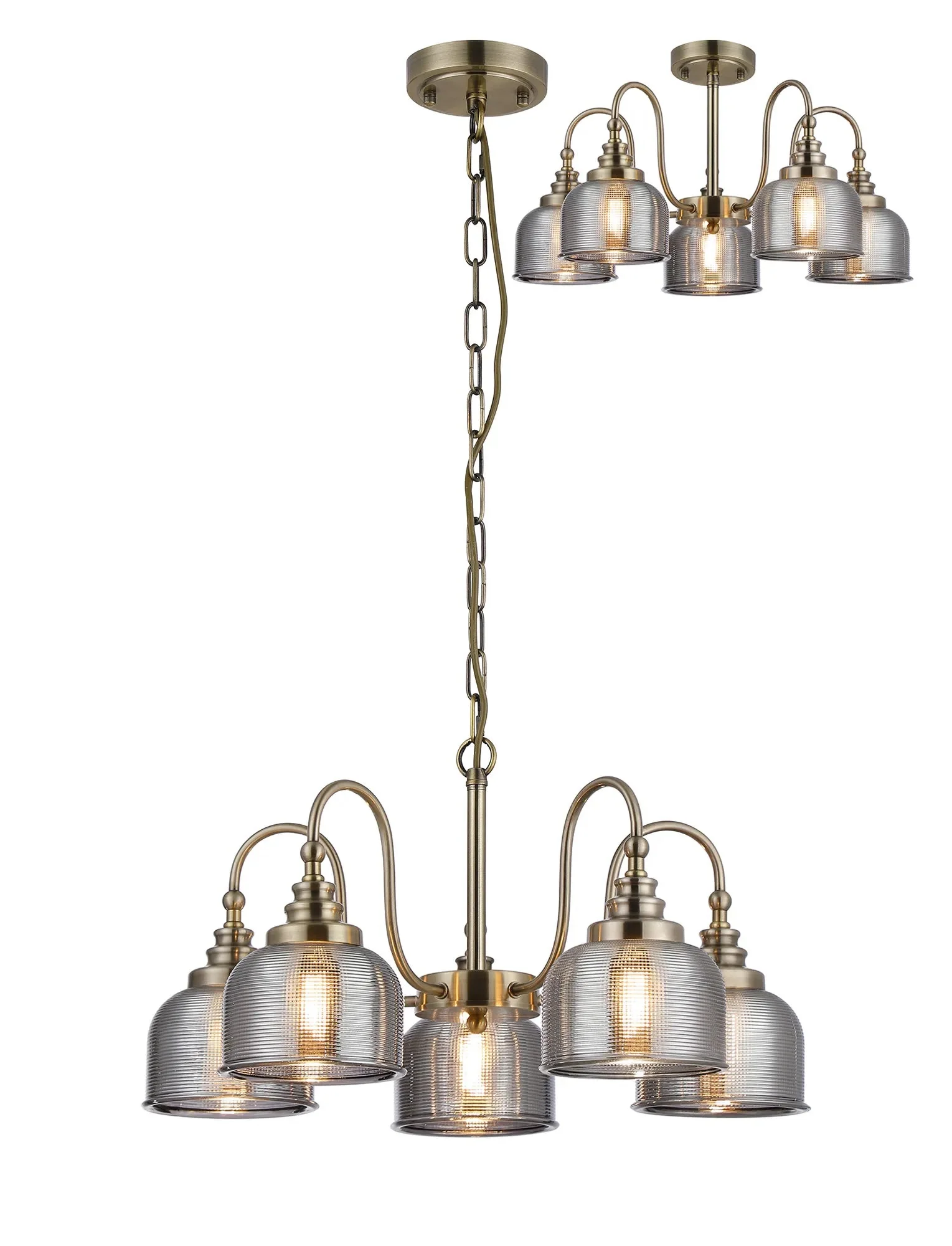 Cleron 3/5/8Lt Semi-Flush Pendant - Various Colours - Image 20