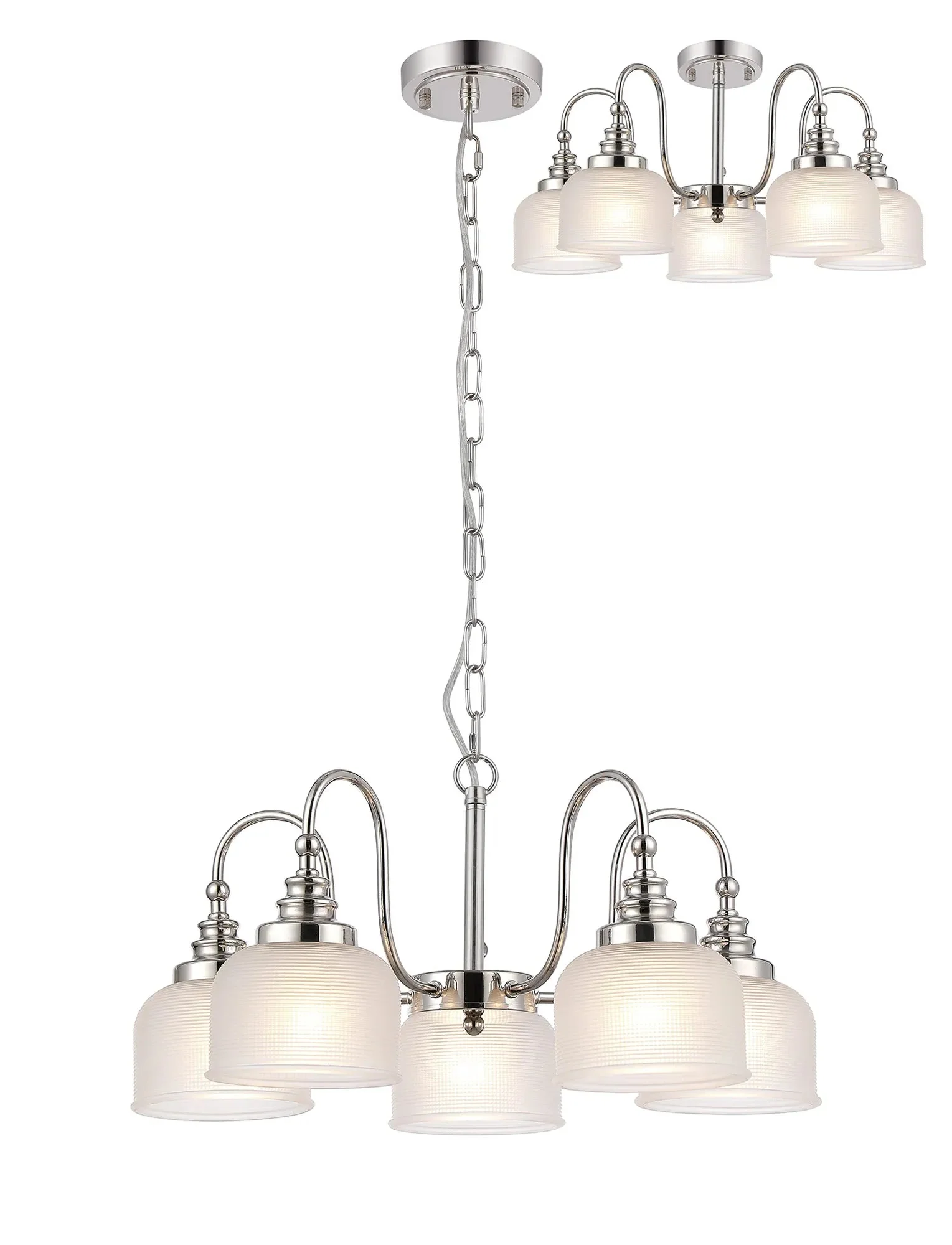 Cleron 3/5/8Lt Semi-Flush Pendant - Various Colours - Image 22