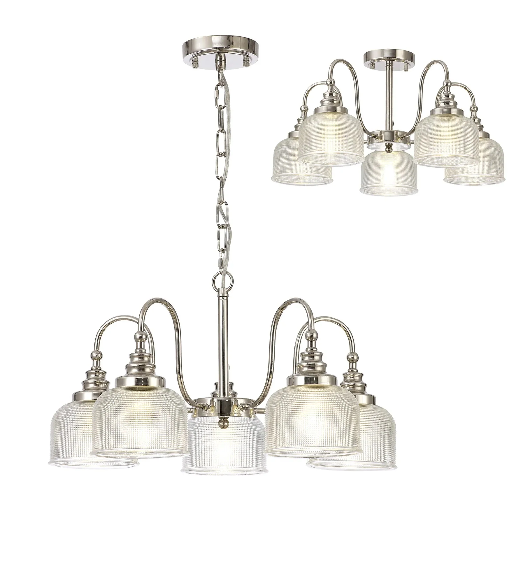Cleron 3/5/8Lt Semi-Flush Pendant - Various Colours - Image 23