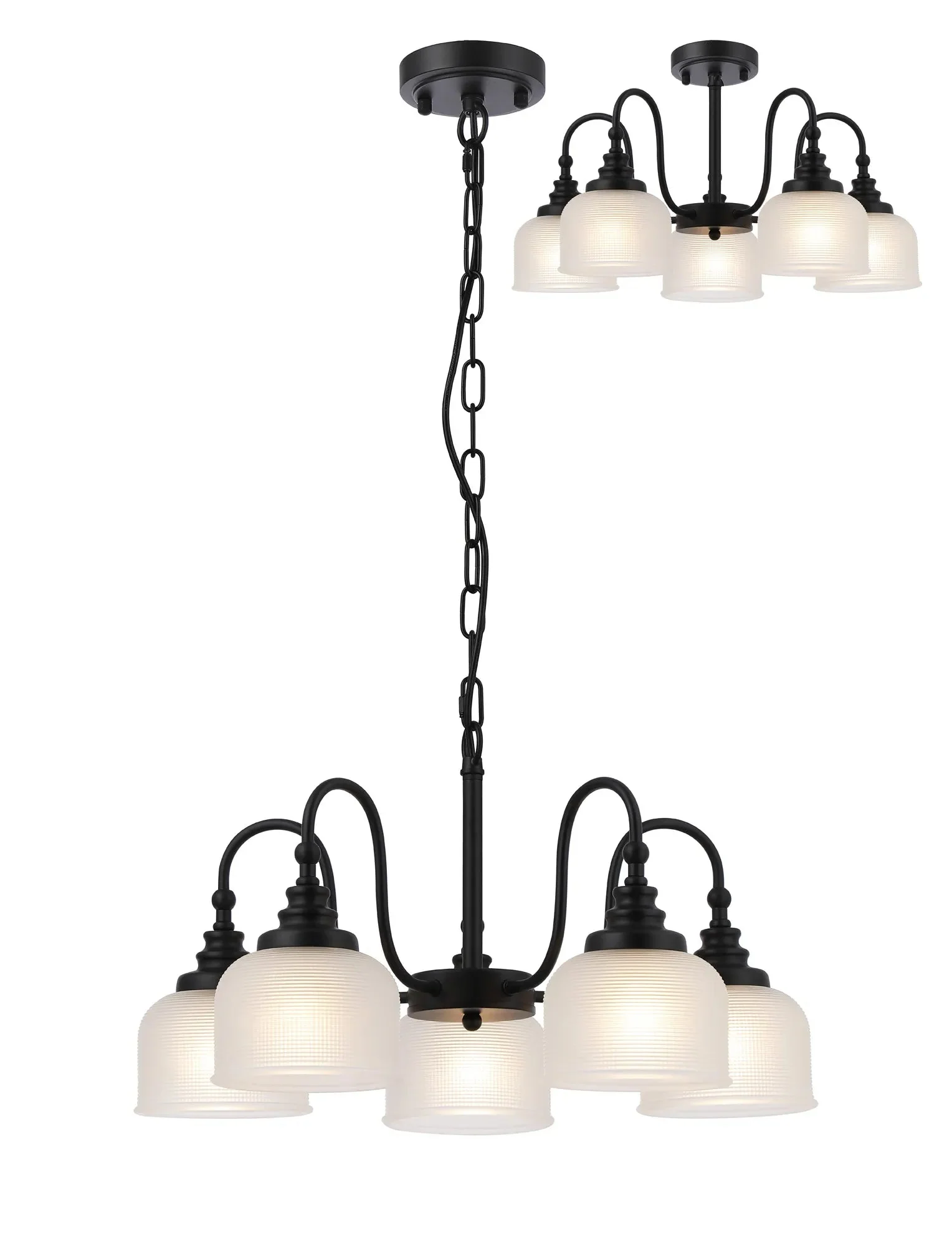 Cleron 3/5/8Lt Semi-Flush Pendant - Various Colours - Image 27