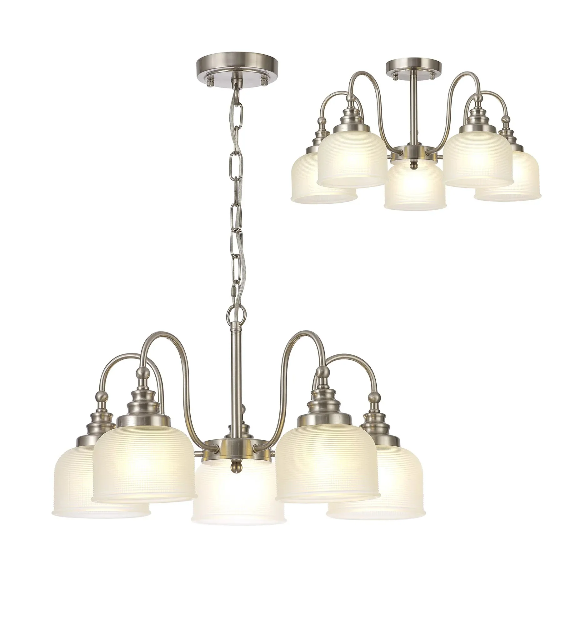Cleron 3/5/8Lt Semi-Flush Pendant - Various Colours - Image 31