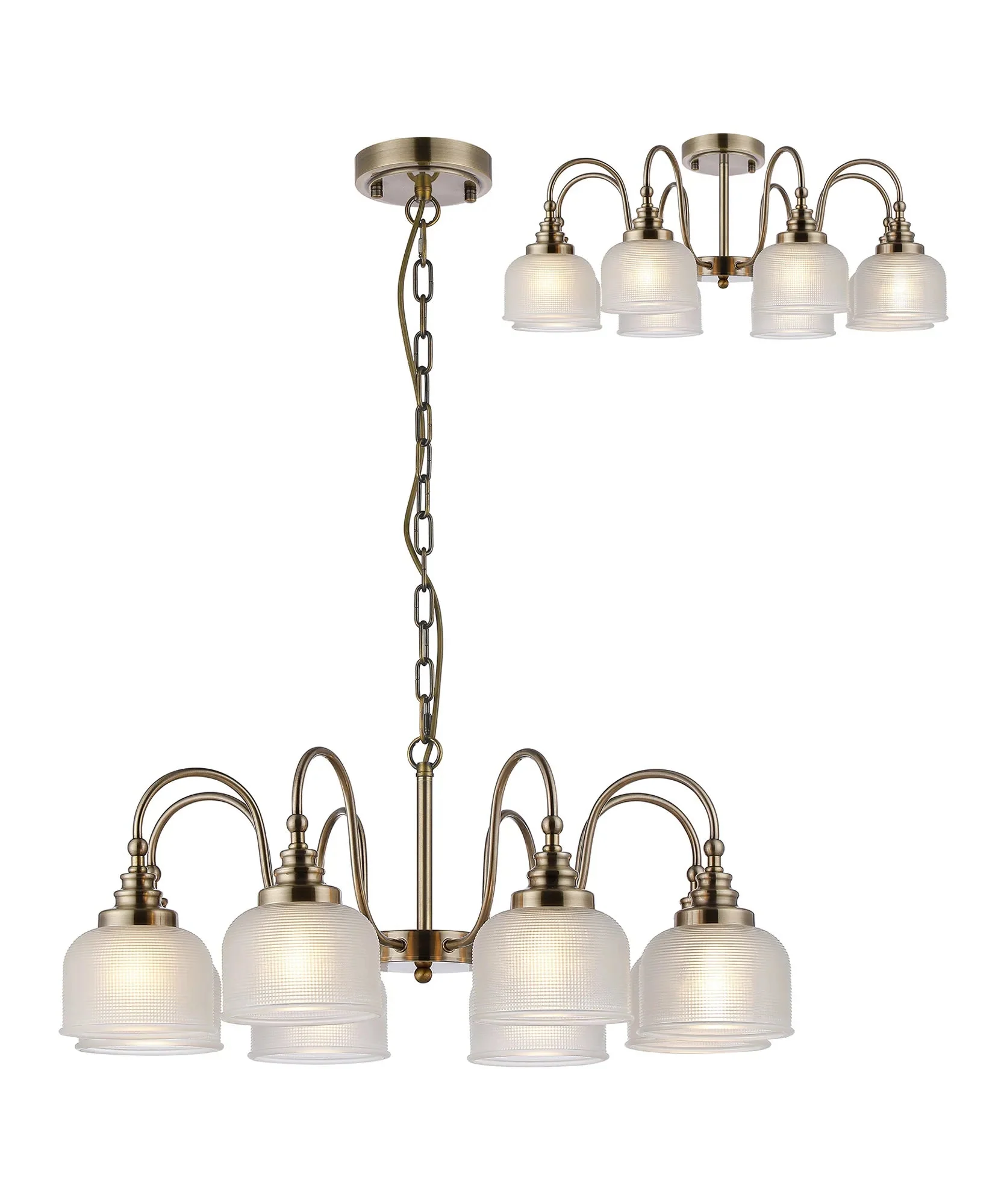 Cleron 3/5/8Lt Semi-Flush Pendant - Various Colours - Image 34