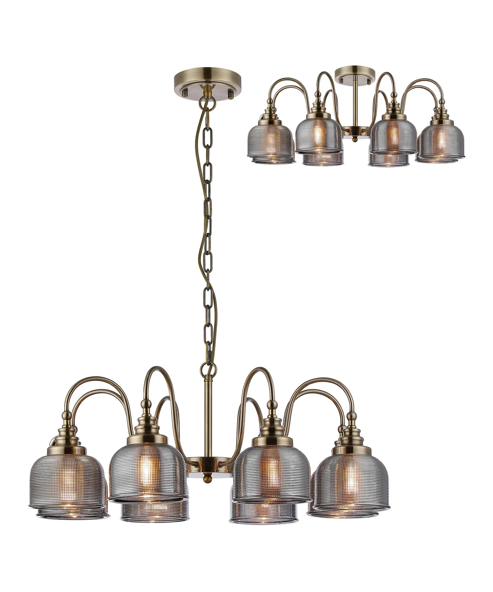 Cleron 3/5/8Lt Semi-Flush Pendant - Various Colours - Image 36