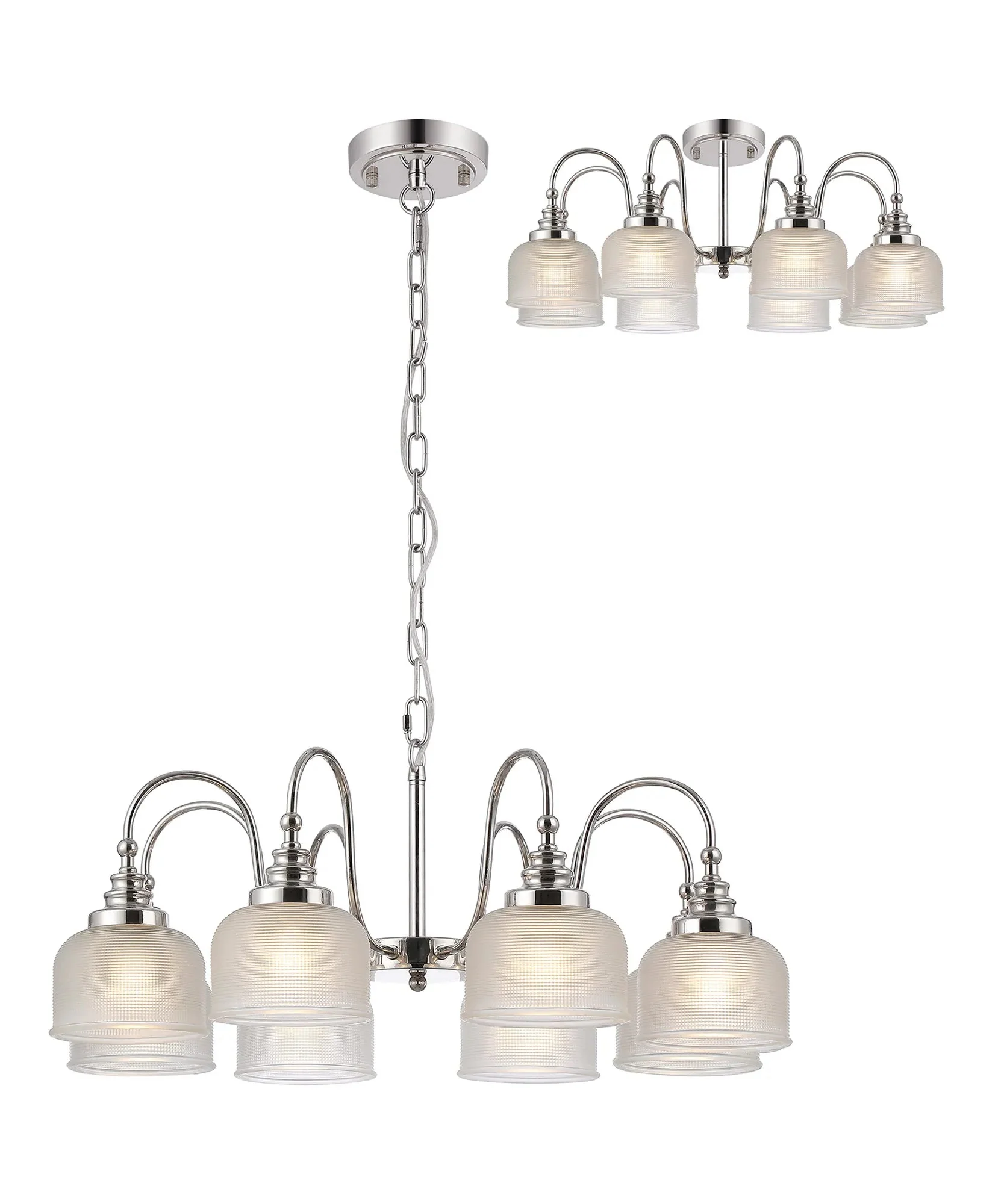 Cleron 3/5/8Lt Semi-Flush Pendant - Various Colours - Image 38