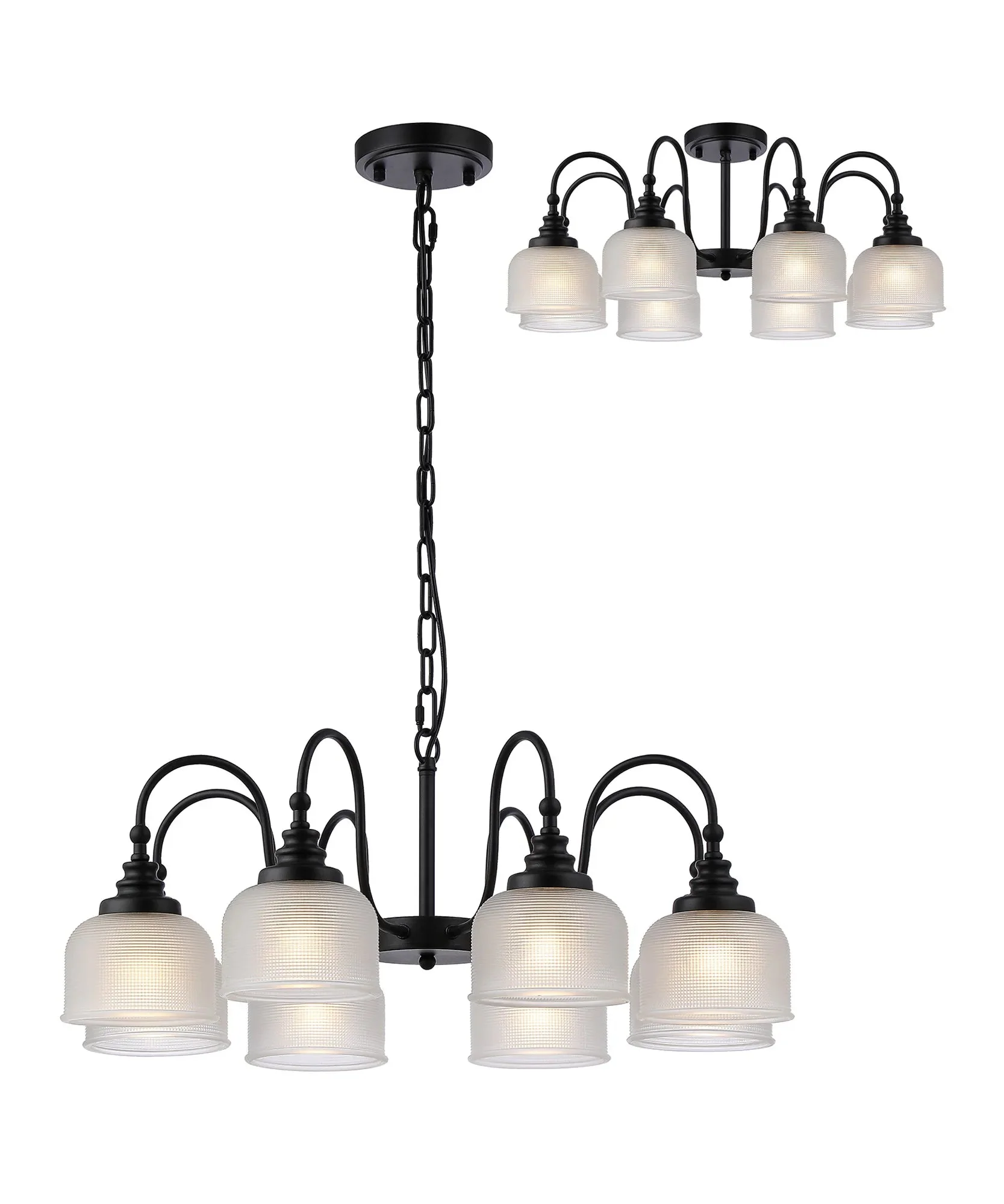 Cleron 3/5/8Lt Semi-Flush Pendant - Various Colours - Image 43