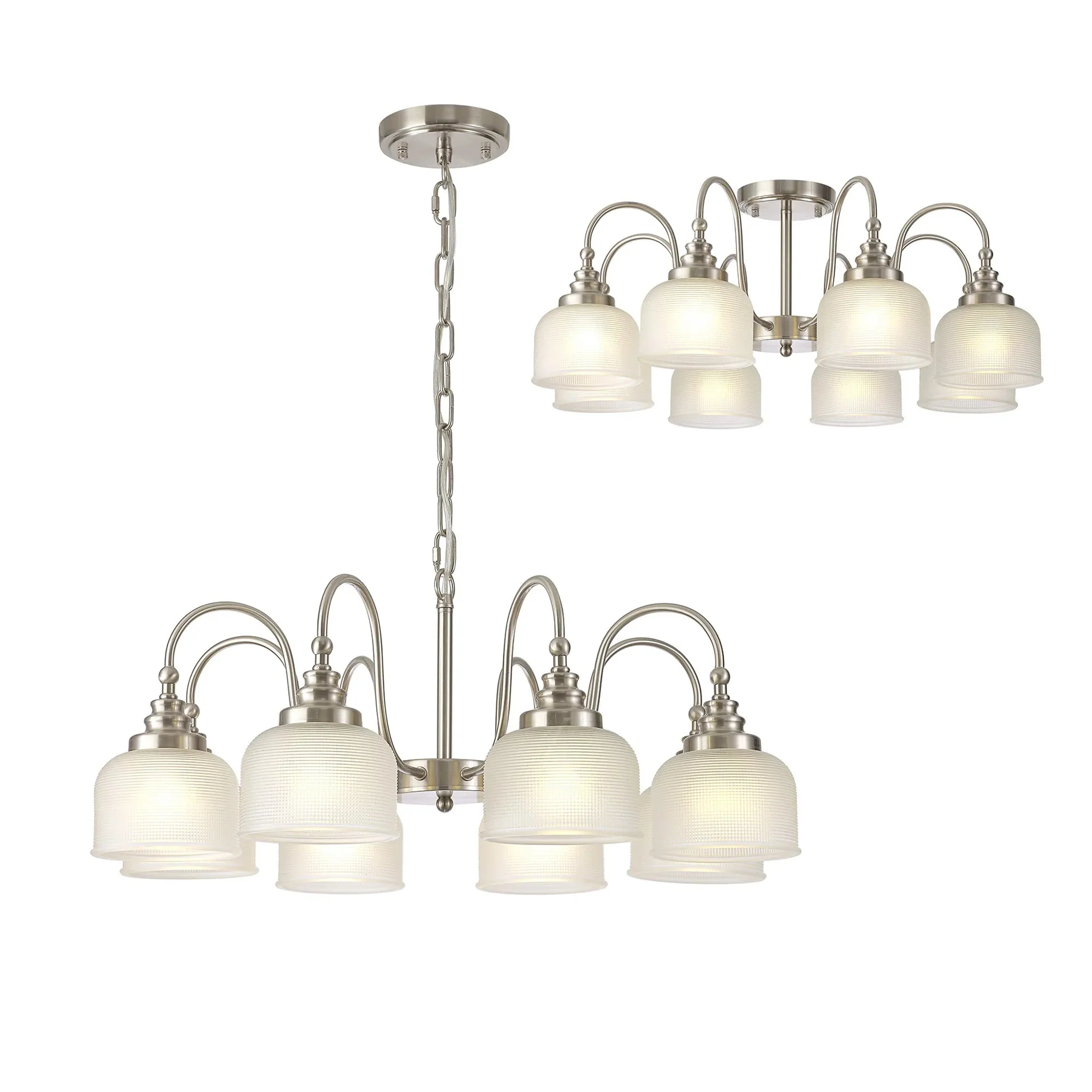 Cleron 3/5/8Lt Semi-Flush Pendant - Various Colours - Image 47