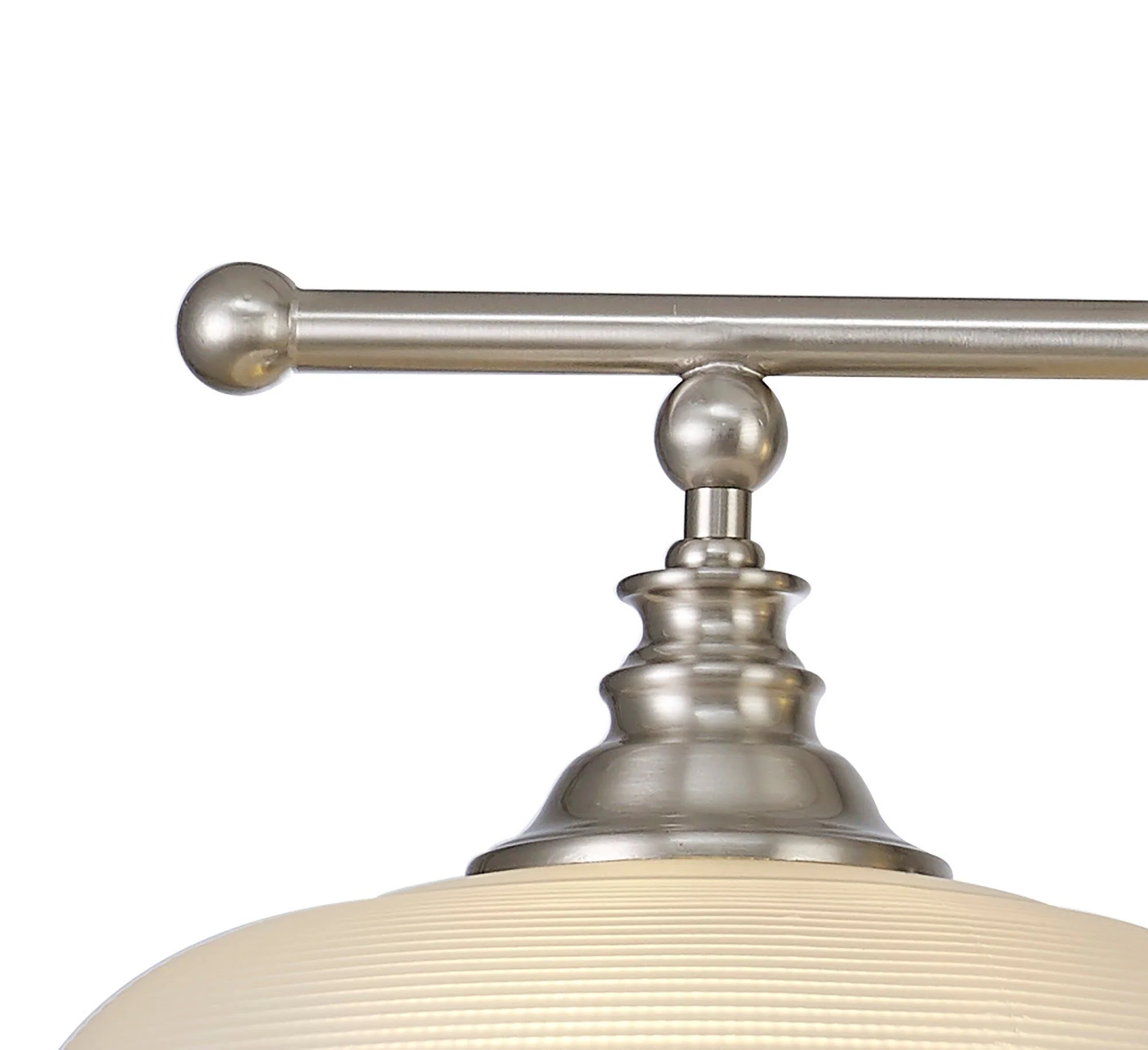 Cleron Semi Flush / Kitchen Light, 2/3, Satin Nickel, Polished Nickel, Antique Brass / Prismatic Glass - Image 20