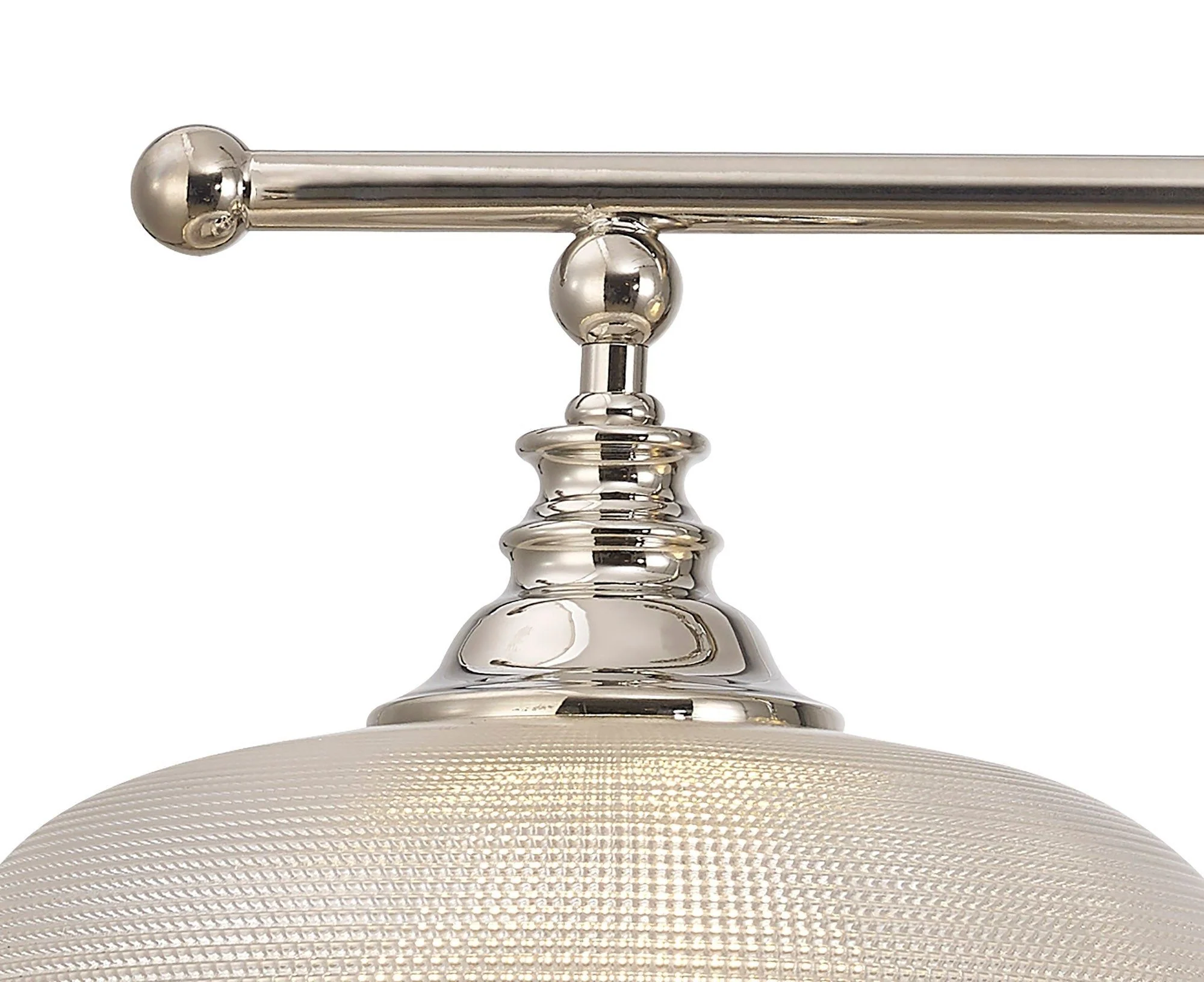 Cleron Semi Flush / Kitchen Light, 2/3, Satin Nickel, Polished Nickel, Antique Brass / Prismatic Glass - Image 26