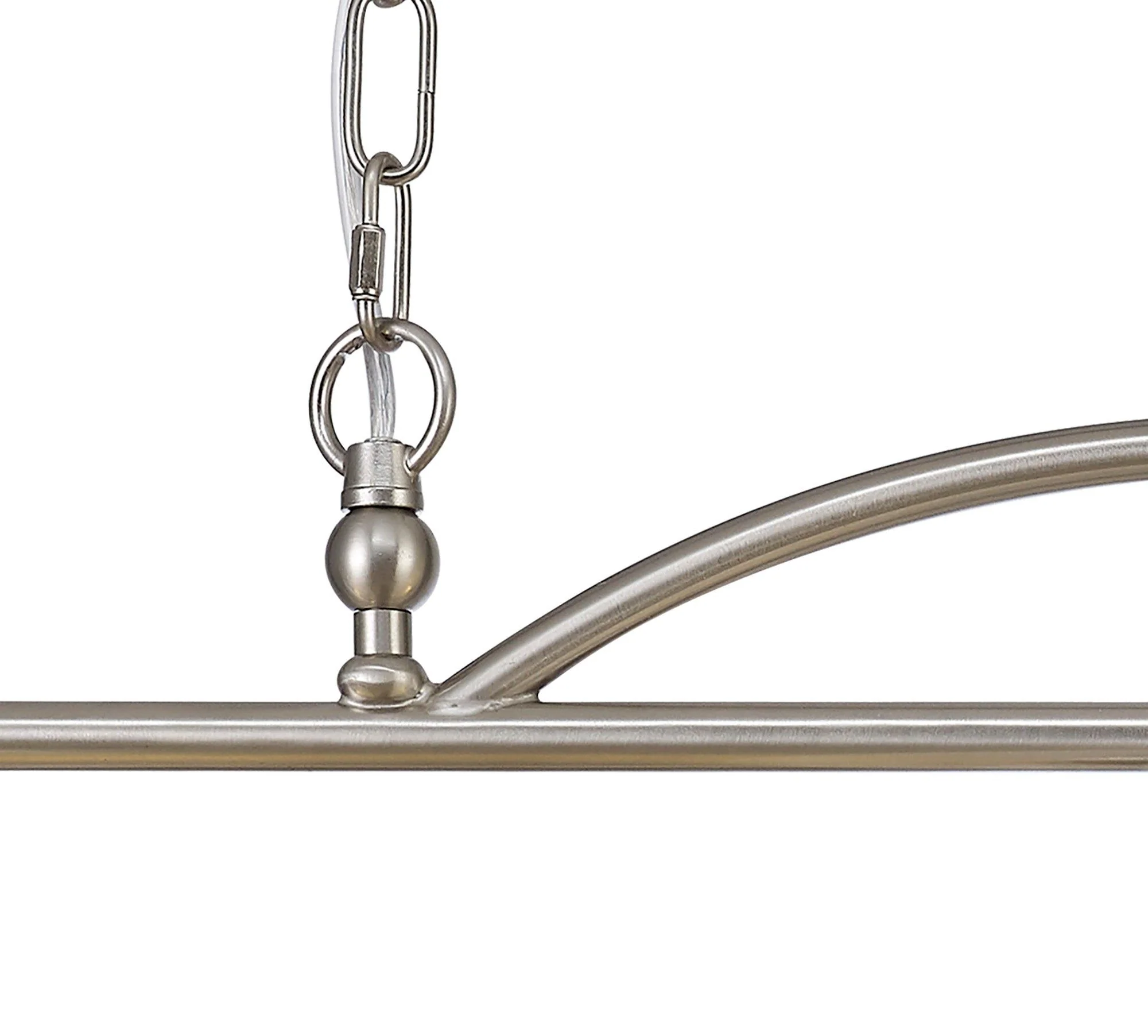 Cleron Semi Flush / Kitchen Light, 2/3, Satin Nickel, Polished Nickel, Antique Brass / Prismatic Glass - Image 30