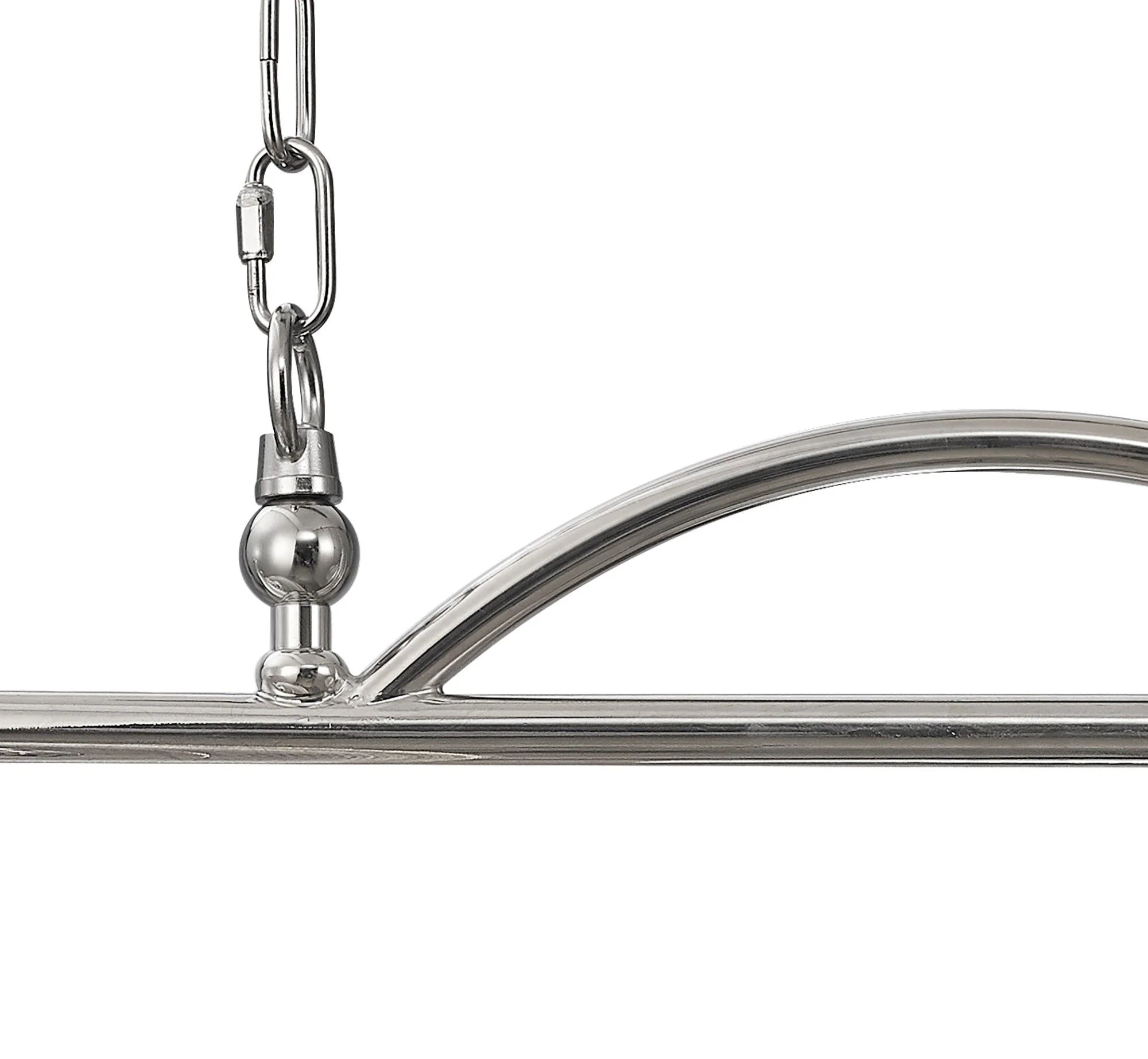 Cleron Semi Flush / Kitchen Light, 2/3, Satin Nickel, Polished Nickel, Antique Brass / Prismatic Glass - Image 5