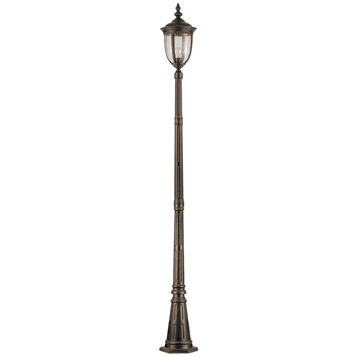 Cleveland 1 Light Small/Medium Pillar Lantern - Weathered Bronze IP44 - Image 2