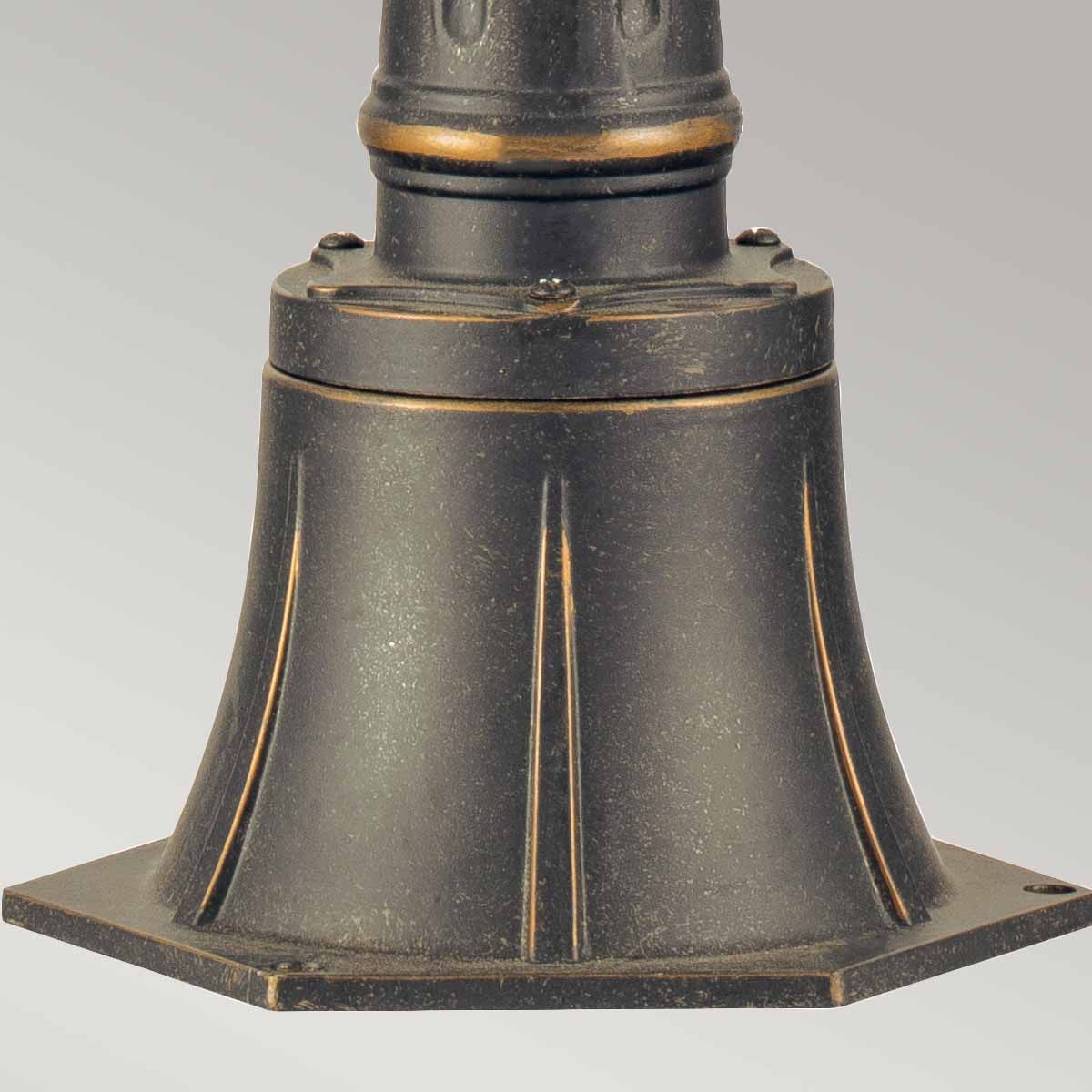 Cleveland 1 Light Small/Medium Pillar Lantern - Weathered Bronze IP44 - Image 4