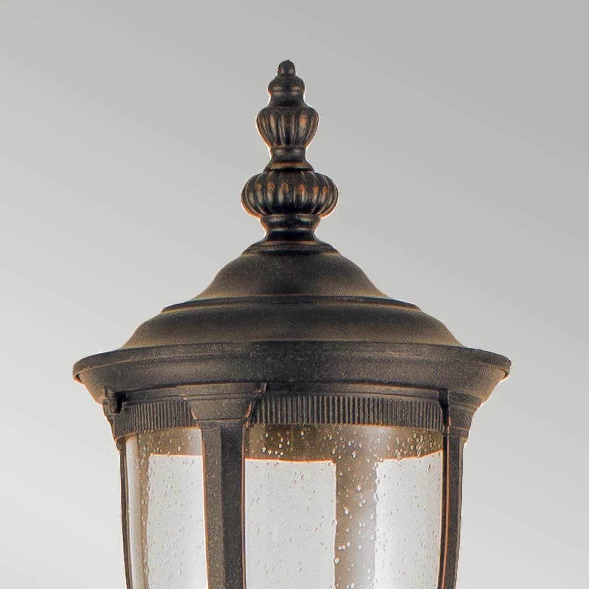 Cleveland 1 Light Small/Medium Pillar Lantern - Weathered Bronze IP44 - Image 8