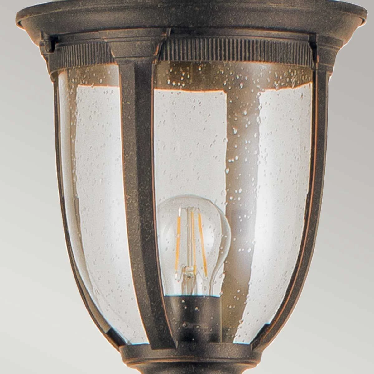 Cleveland 1 Light Small/Medium Pillar Lantern - Weathered Bronze IP44 - Image 9
