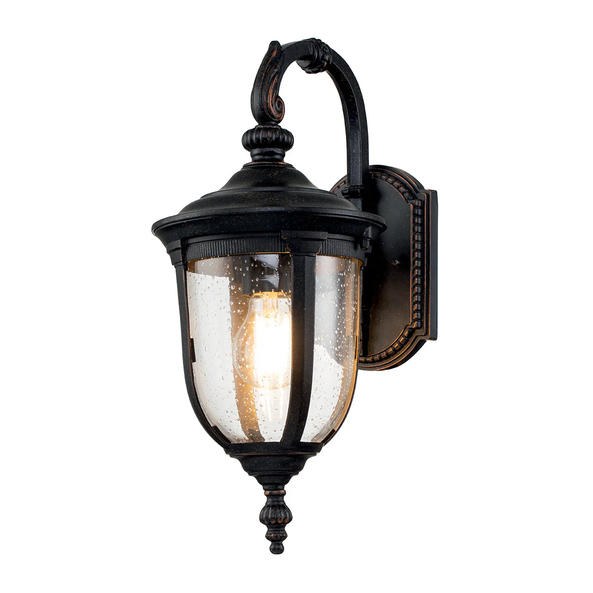 Cleveland Small/Medium Up/Down Wall Lantern - Weathered Bronze Finish - Image 3