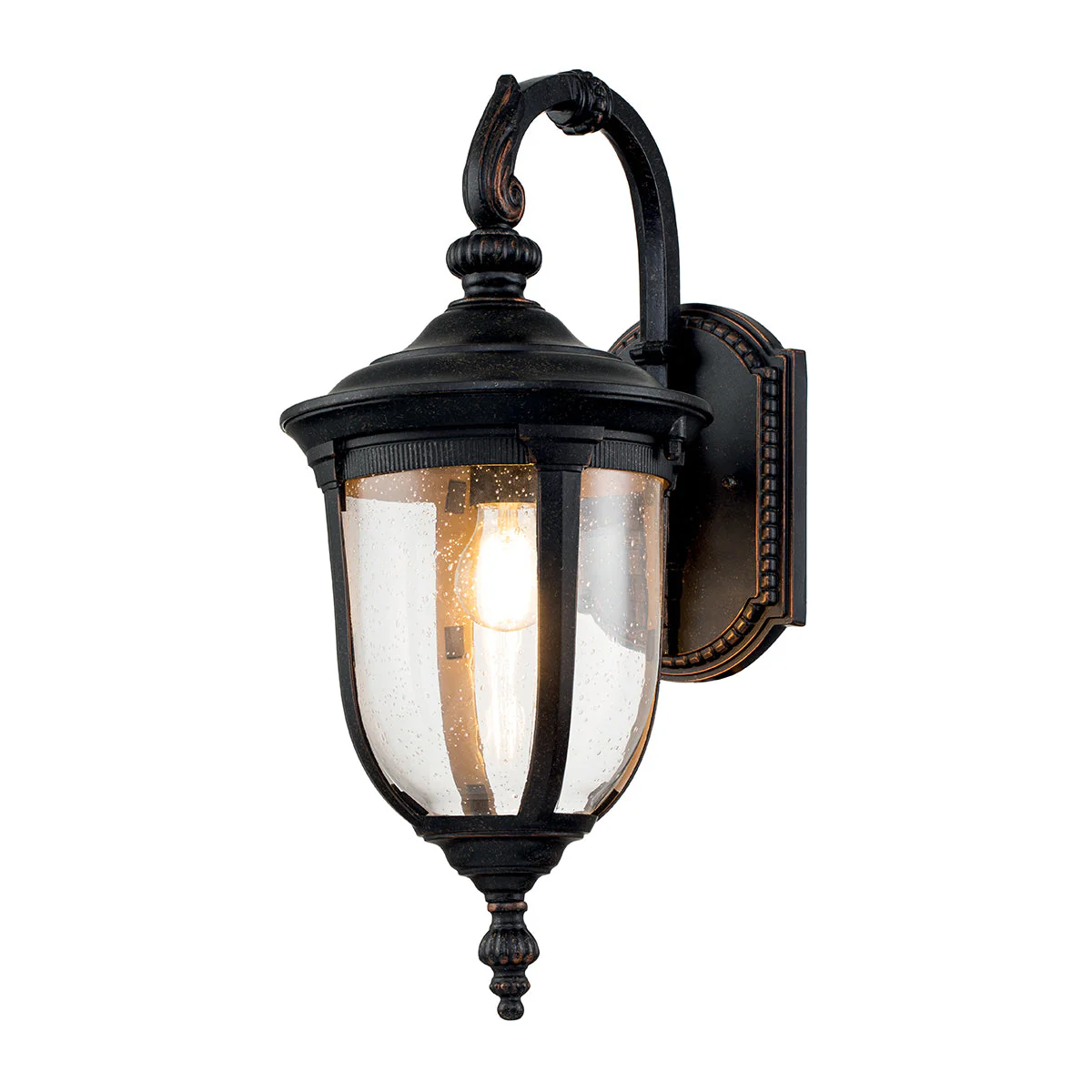 Cleveland Small/Medium Up/Down Wall Lantern - Weathered Bronze Finish - Image 4