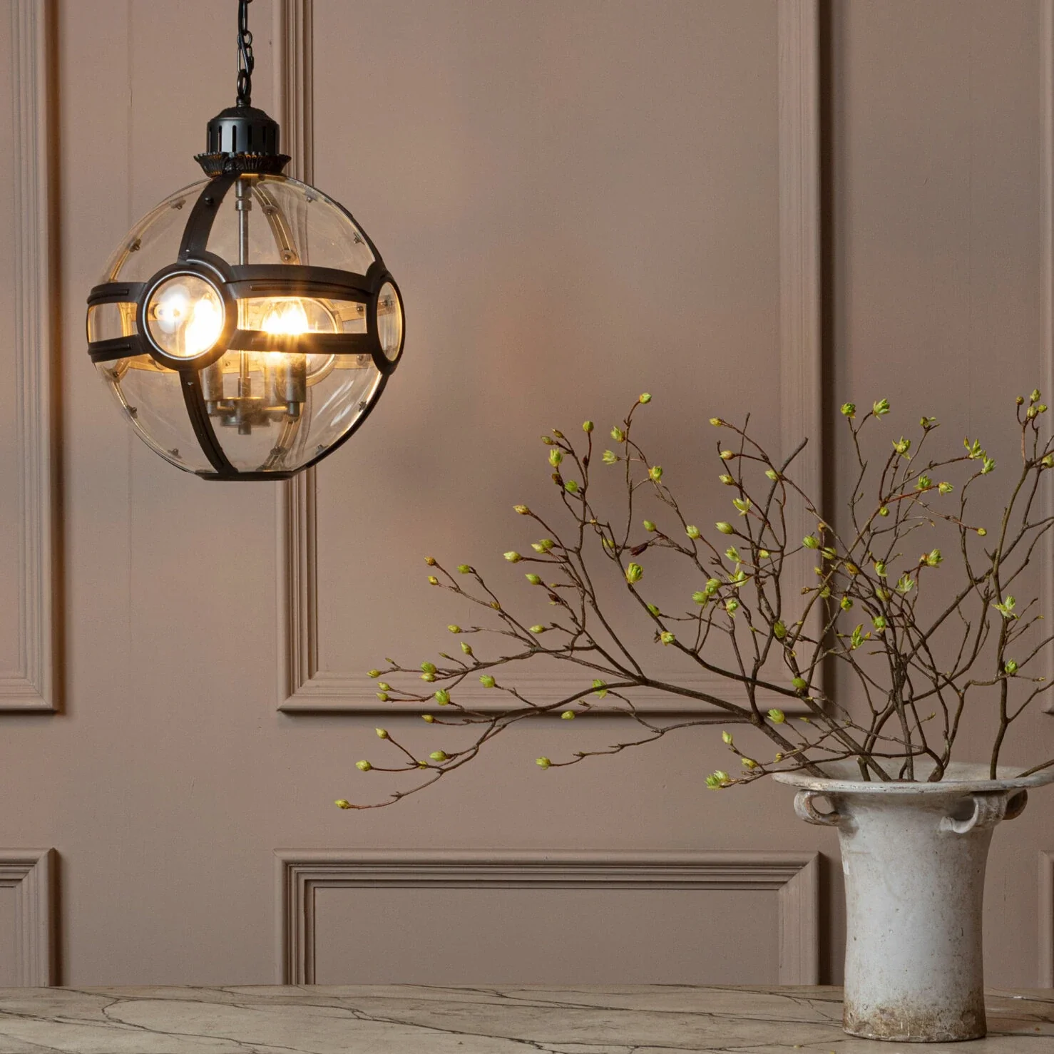 Clyde Globe Lantern - Brass/ Bronze Finish - Image 13