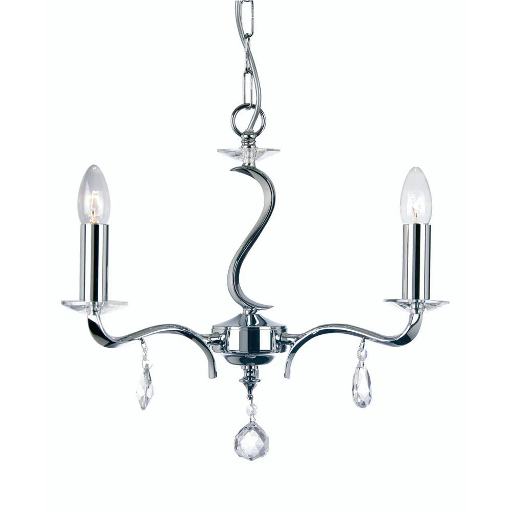 Cobra 3/5 Pendant- Chrome & Antique Brass Finishes - Image 2
