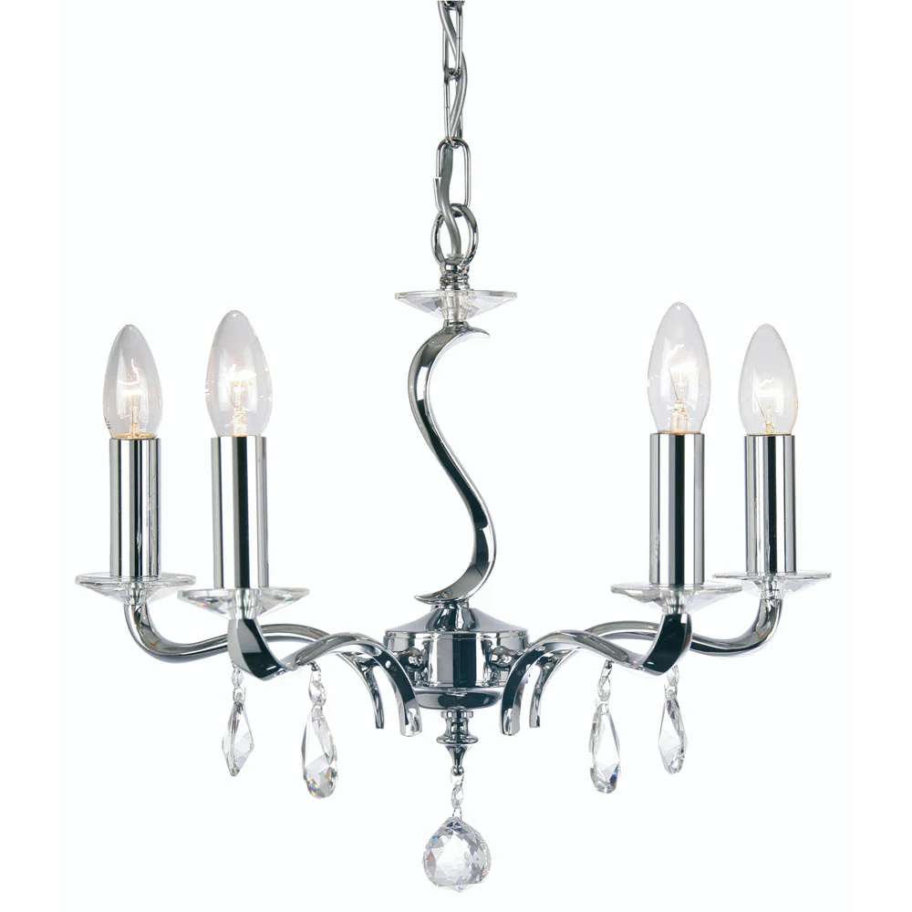 Cobra 3/5 Pendant- Chrome & Antique Brass Finishes - Image 3