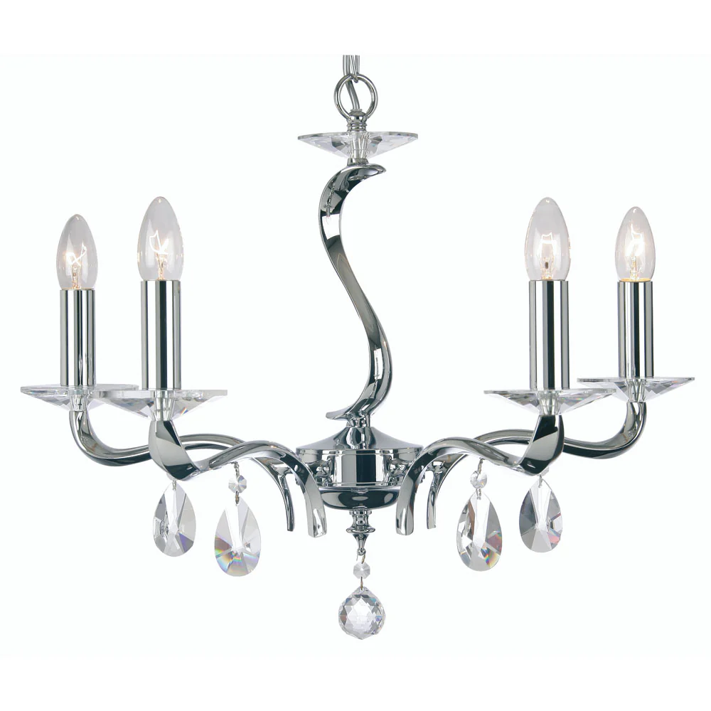 Cobra 3/5 Pendant- Chrome & Antique Brass Finishes - Image 6