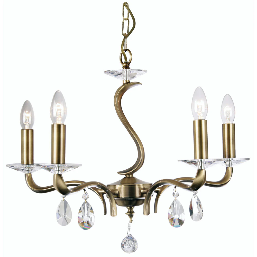 Cobra 3/5 Pendant- Chrome & Antique Brass Finishes - Image 7