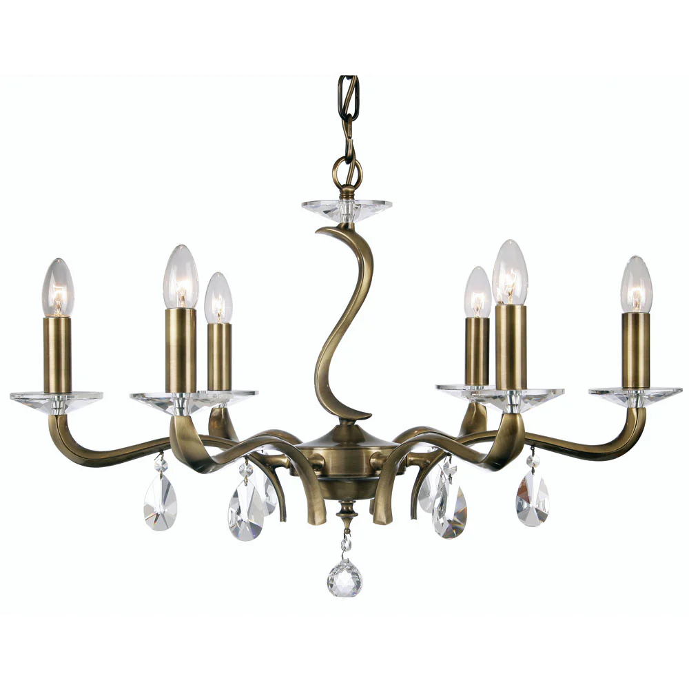 Cobra 6/9 Ceiling Light- Chrome & Antique Brass Finishes - Image 2