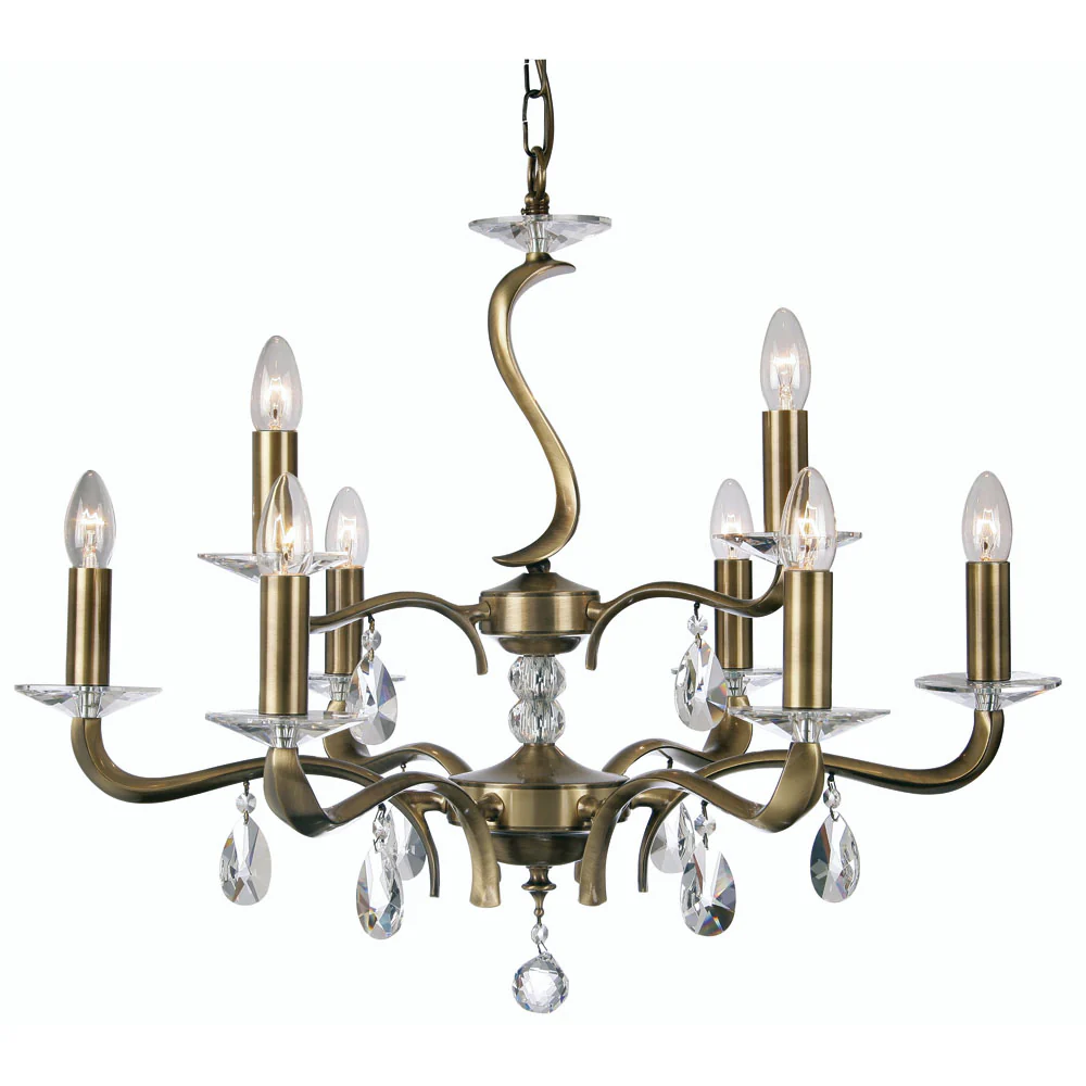Cobra 6/9 Ceiling Light- Chrome & Antique Brass Finishes - Image 3