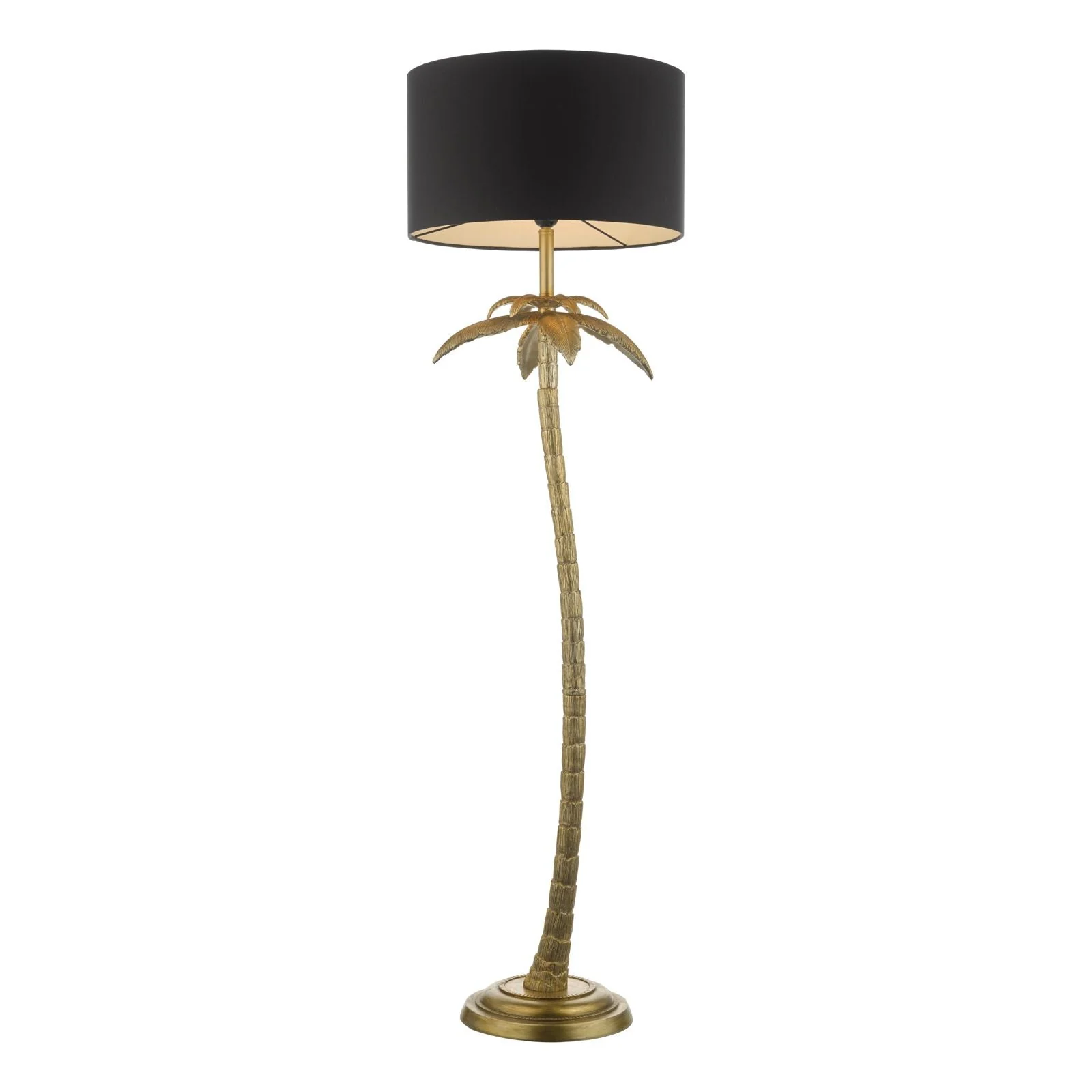 Coco Floor Lamp Antique Gold With Shade E27 - Image 5