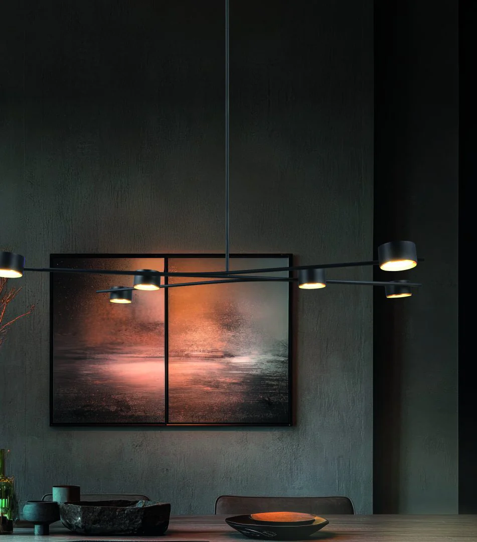 Coda Large Pendant- Black/ Biege Finish - Image 11
