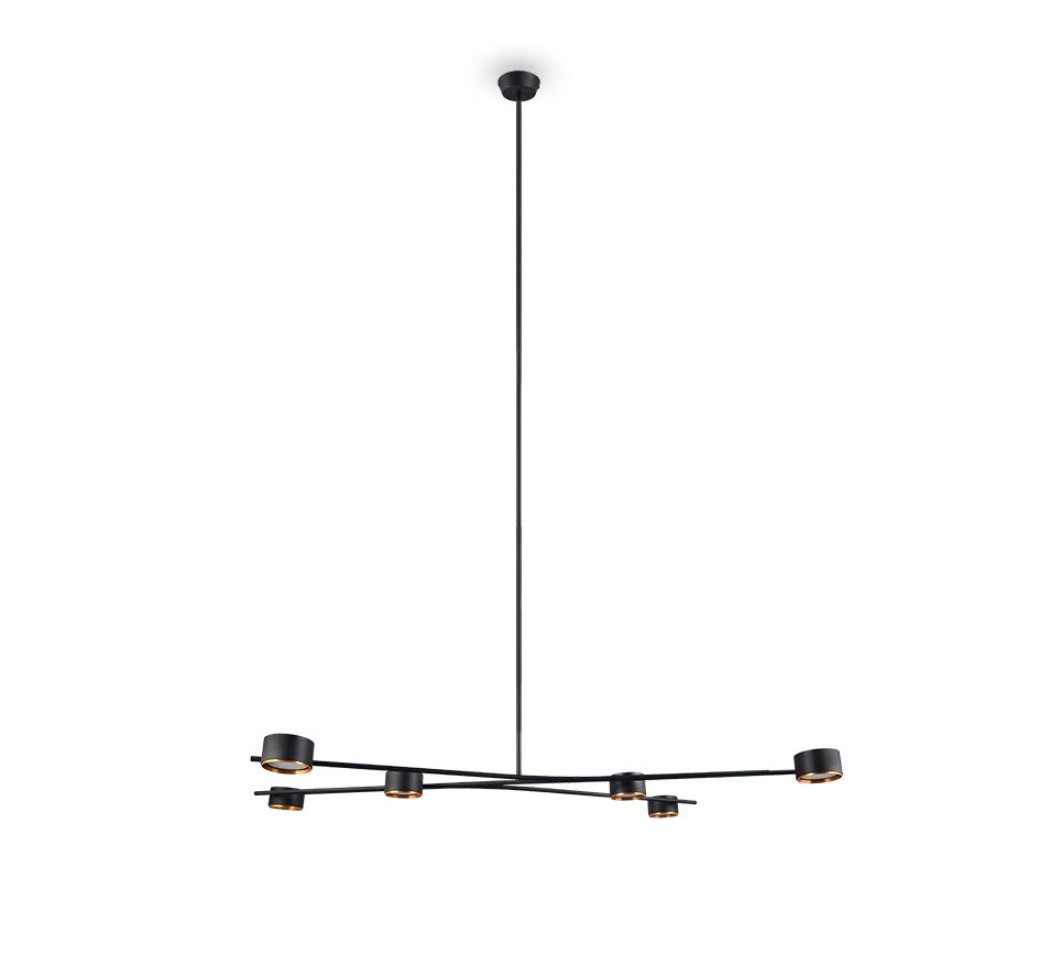Coda Large Pendant- Black/ Biege Finish - Image 9