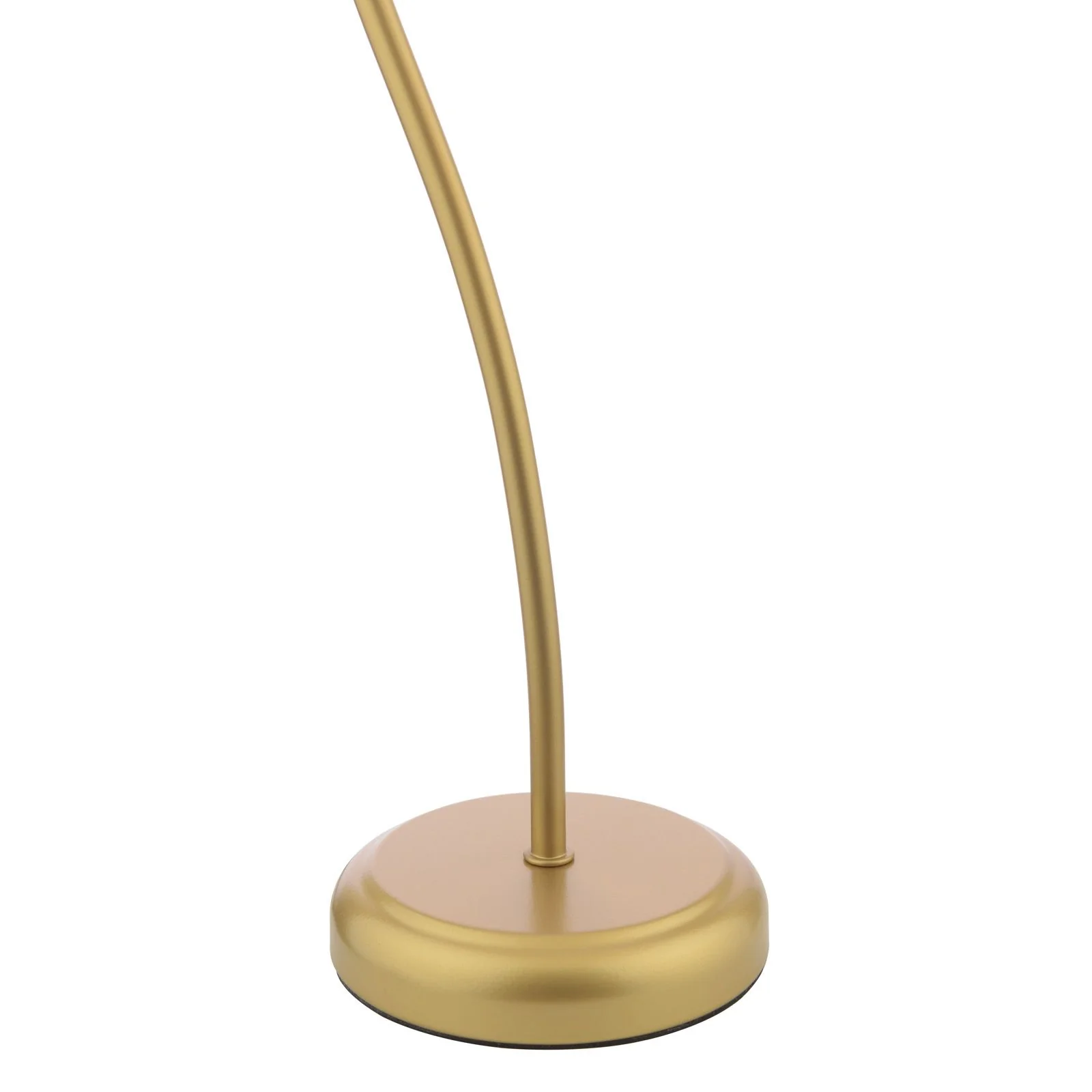Cognac Table Lamp- Satin Gold and Champagne Ribbed Glass - Image 4