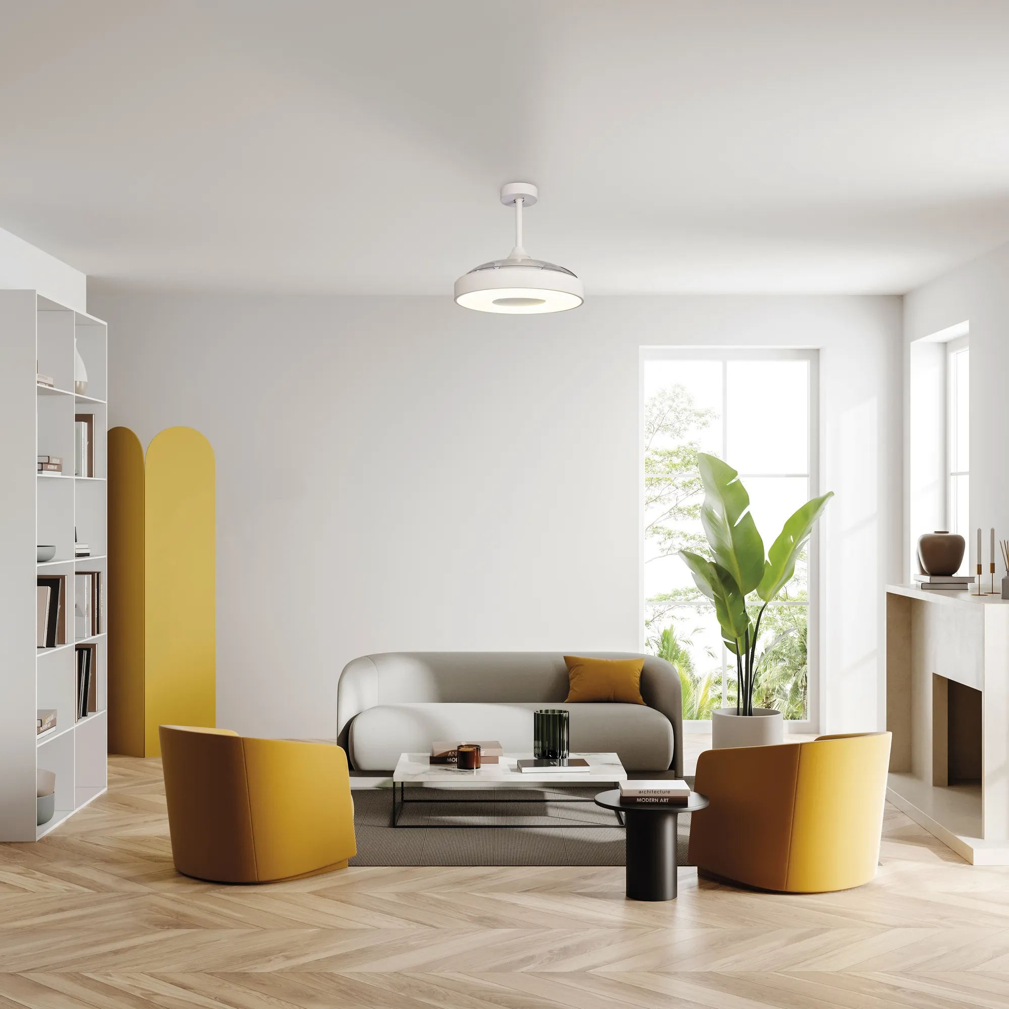 Coin LED Fan Light W/ App & Remote Control - Image 2