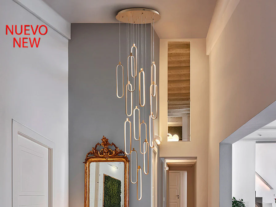 Colette 14Lt Ceiling Light Dimmable- Rose Gold & Black & Rose Gold Finishes - Image 6