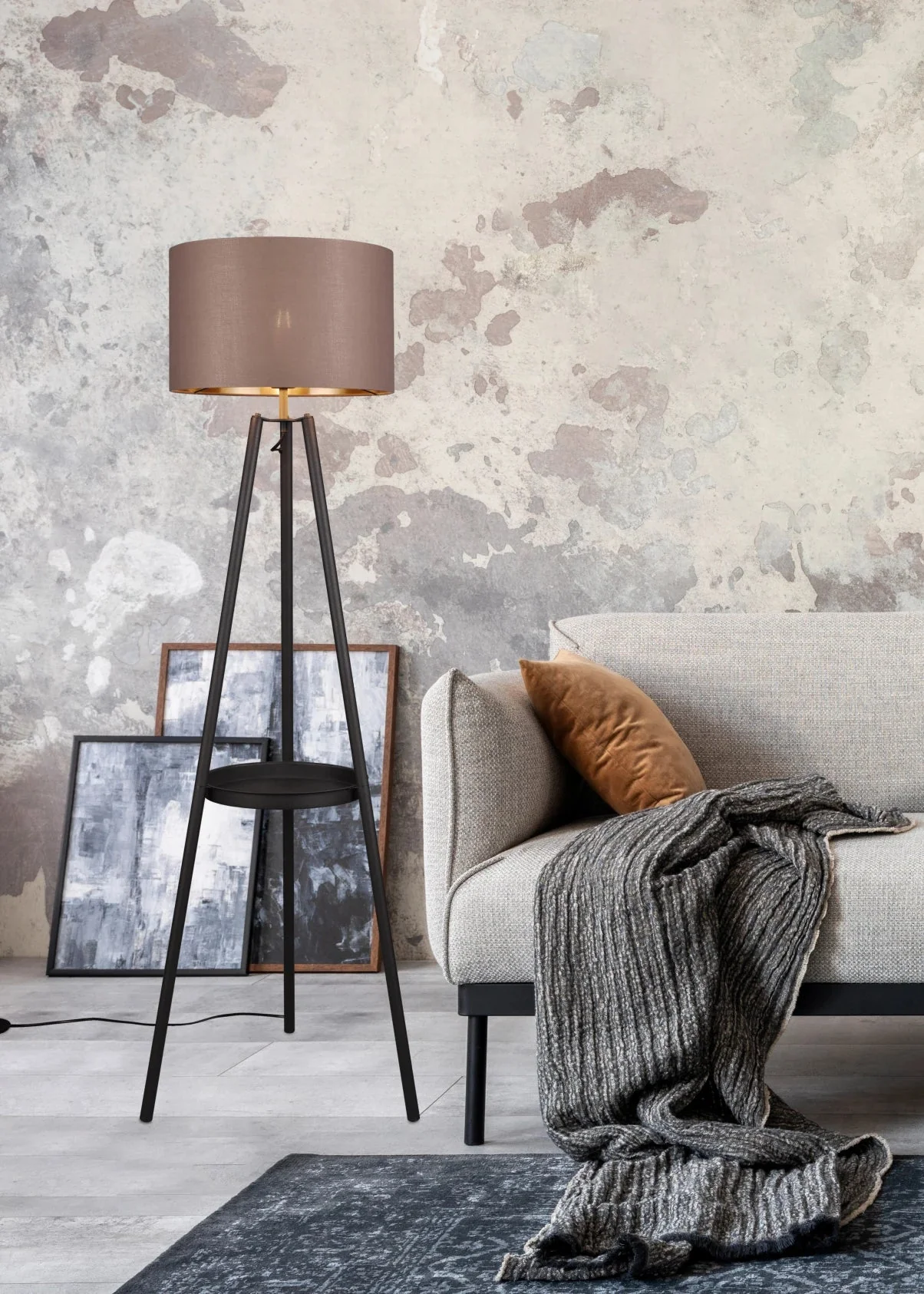 Colette Arc Floor Lamp - Coffee/Black - Image 3