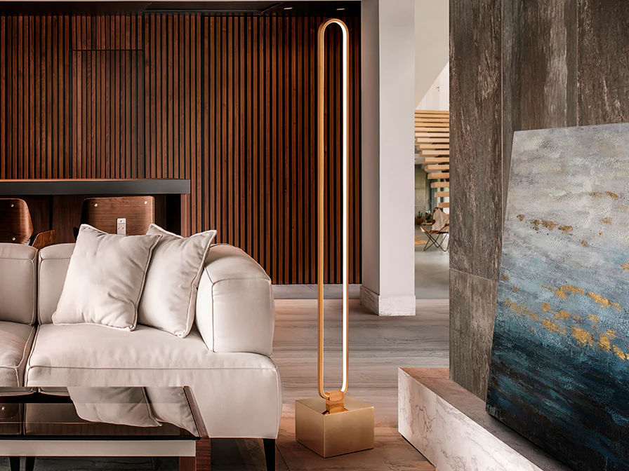Colette Floor Lamp- Rose Gold - Image 2