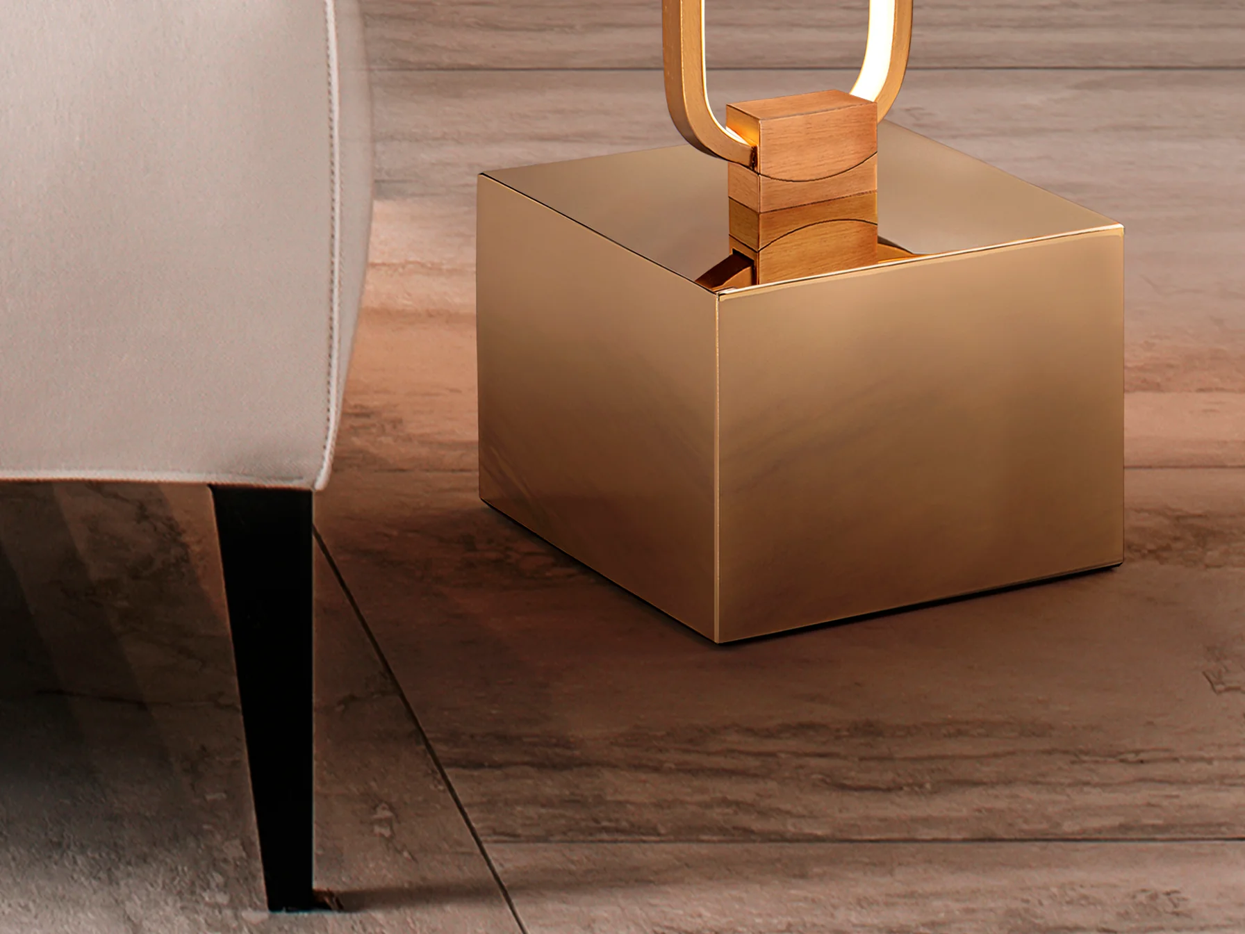 Colette Floor Lamp- Rose Gold - Image 4