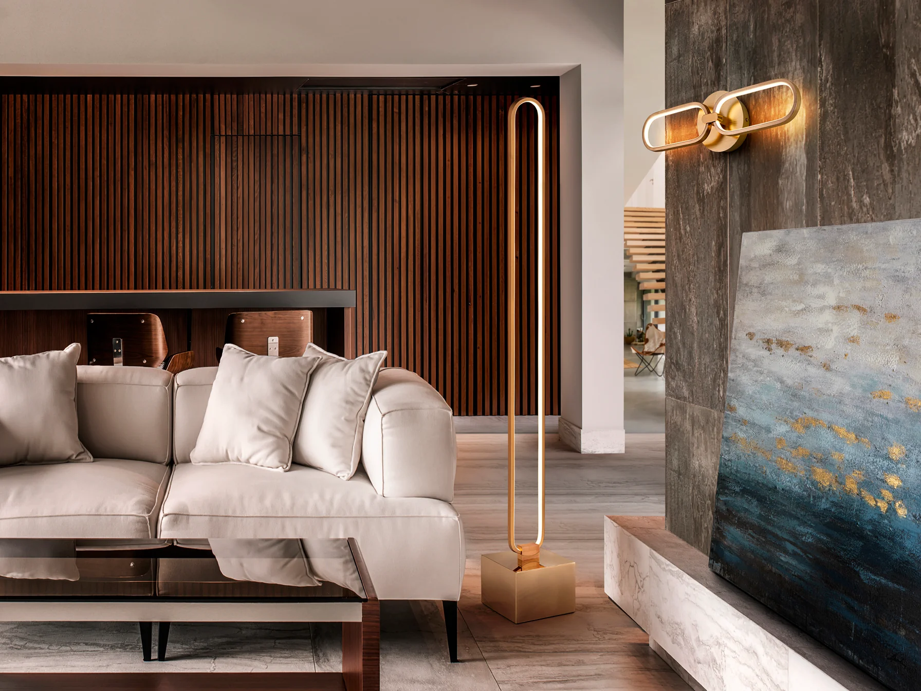 Colette Floor Lamp- Rose Gold - Image 5