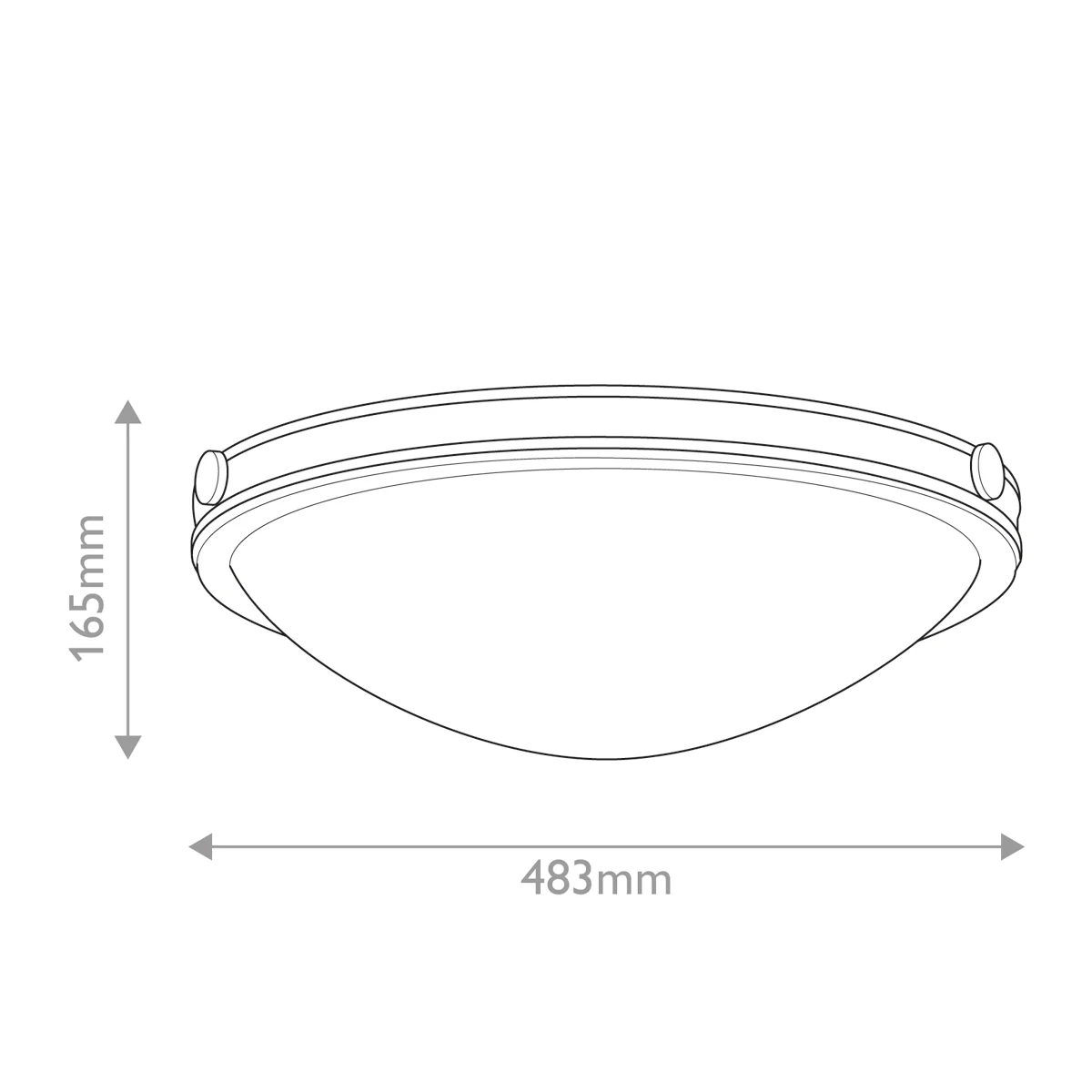 Collier 2/3L Flush Ceiling Light Small/Large - Heritage Brass & Black  Finish - Image 10