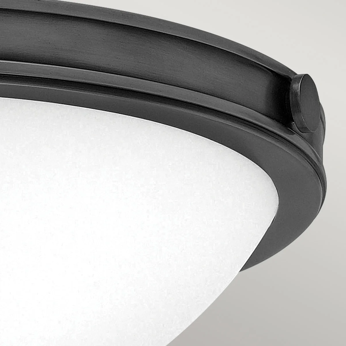 Collier 2/3L Flush Ceiling Light Small/Large - Heritage Brass & Black  Finish - Image 13