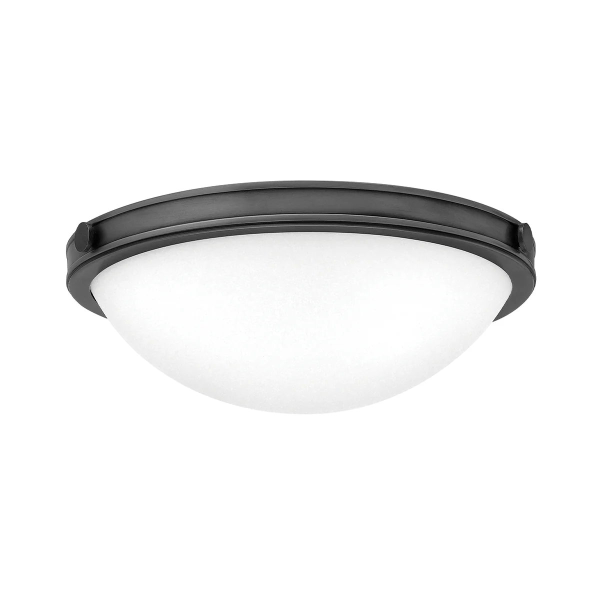 Collier 2/3L Flush Ceiling Light Small/Large - Heritage Brass & Black  Finish - Image 2