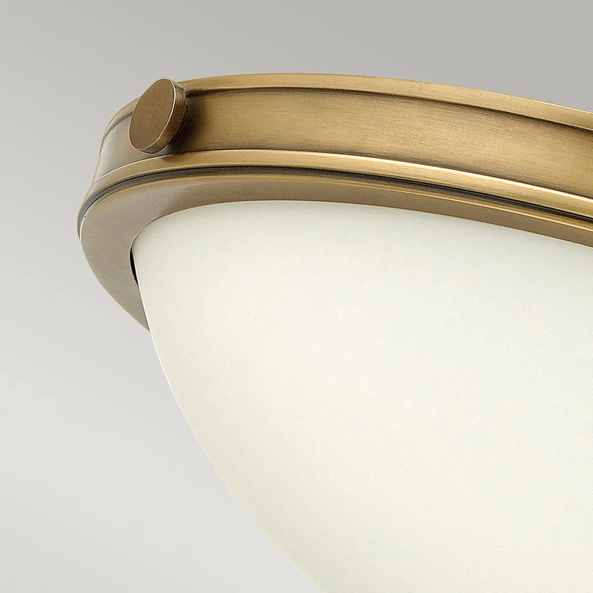Collier 2/3L Flush Ceiling Light Small/Large - Heritage Brass & Black  Finish - Image 4